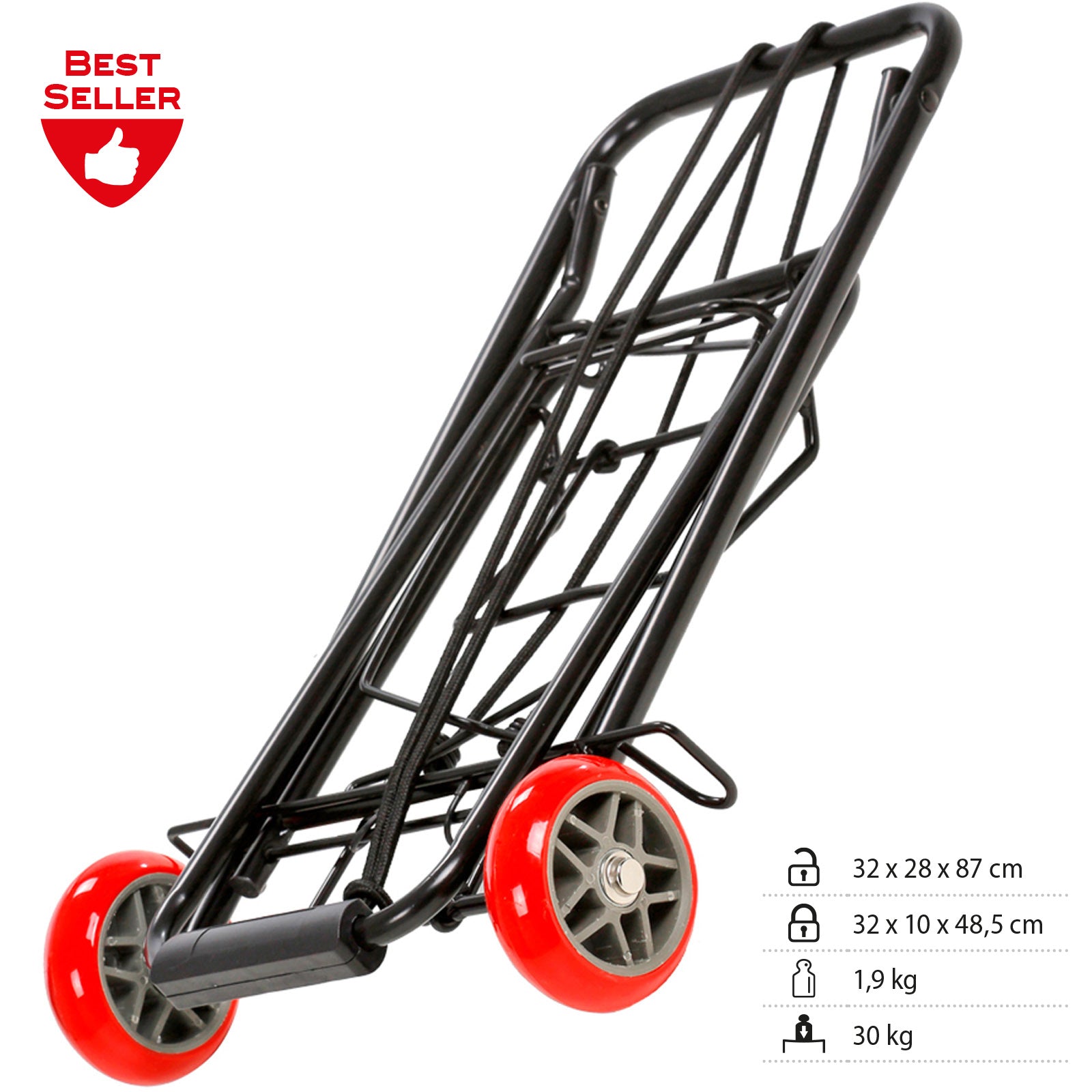 BRUNNER Chariot de camping Easy Transport Trolley Chariot empilable Poussette Pliable