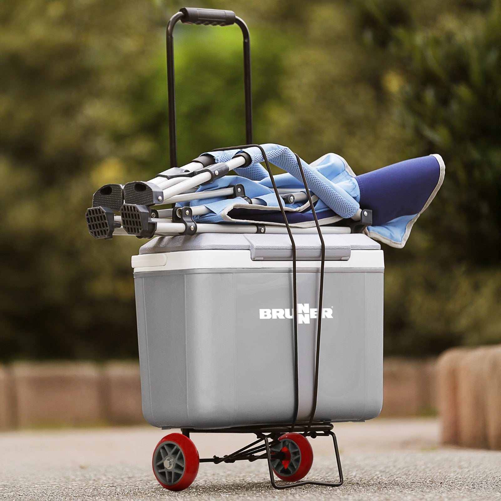 BRUNNER Chariot de camping Easy Transport Trolley Chariot empilable Poussette Pliable
