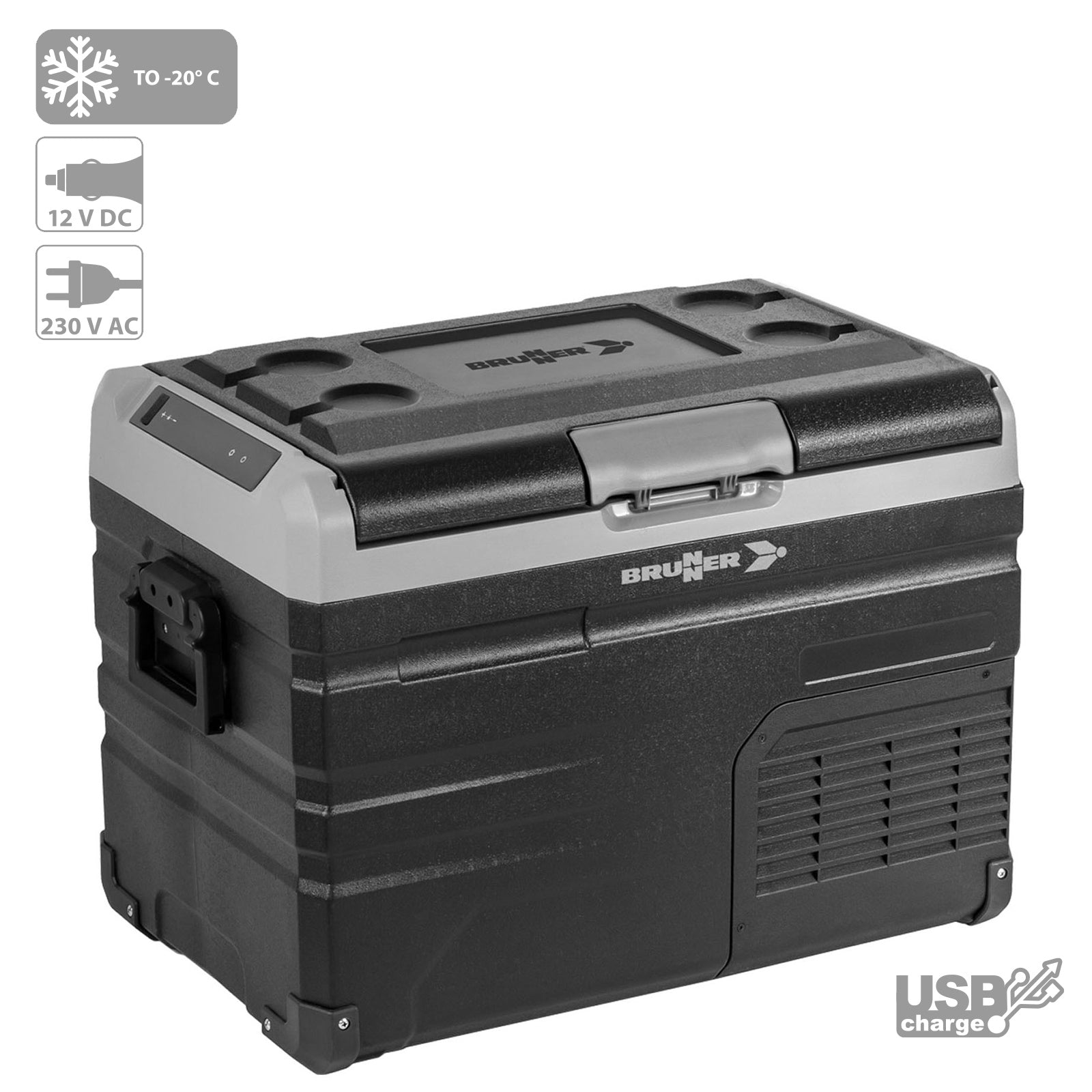 BRUNNER Kompressor Kühlbox Polarys Freeze DZ 35 L Auto Camping 12/24V 100-240V