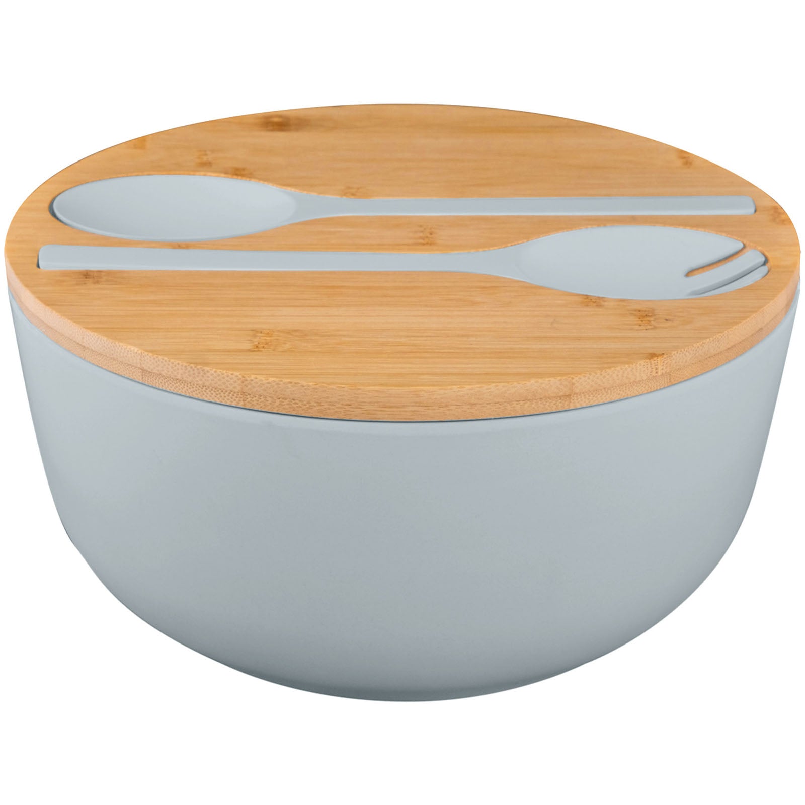 BRUNNER Camping Salad Bowl Greenkick Board Salad Cutlery Melamine Bamboo Ø25cm