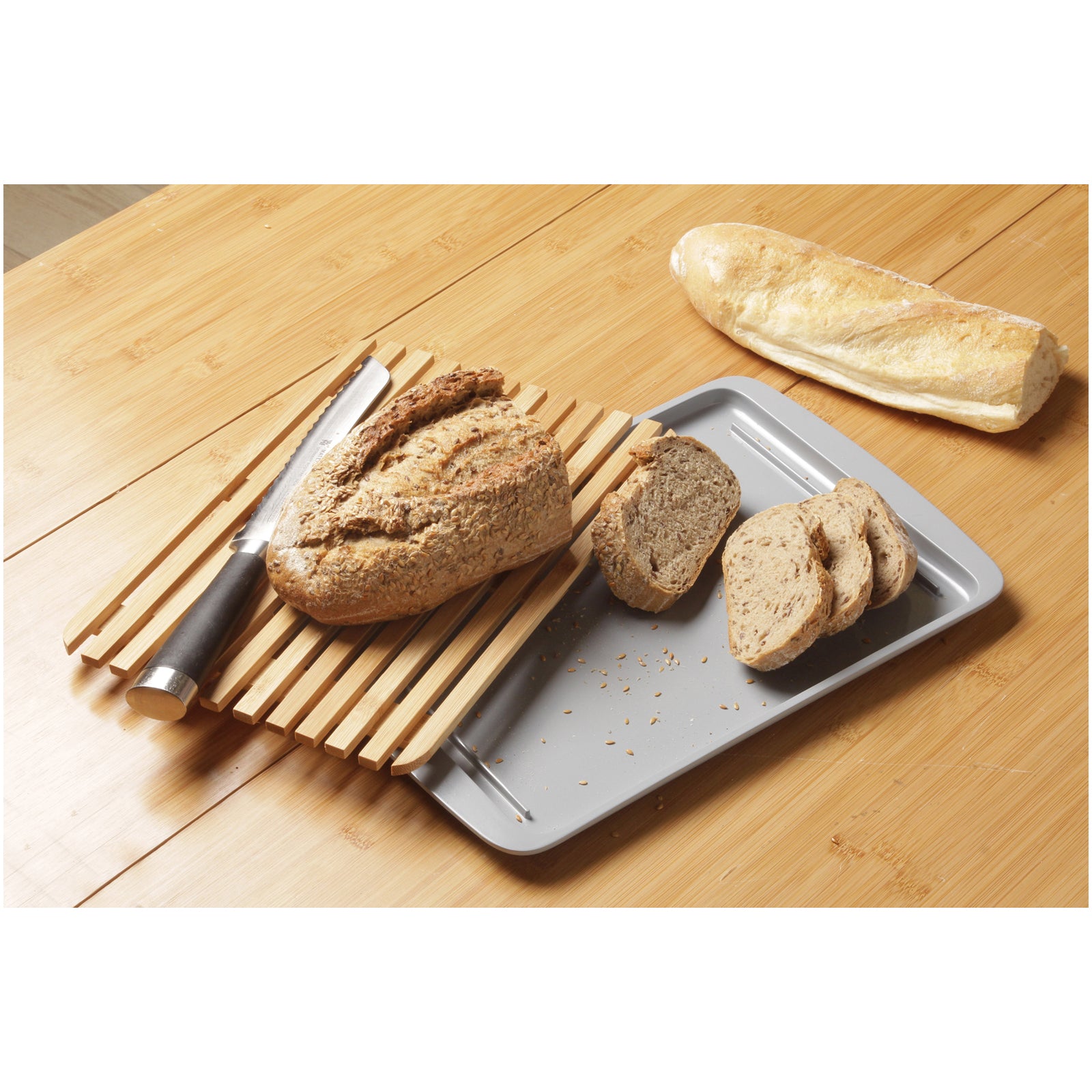 Planche à découper et plateau de service 2 en 1 BRUNNER, planche de cuisine en bois 24 x 36 cm