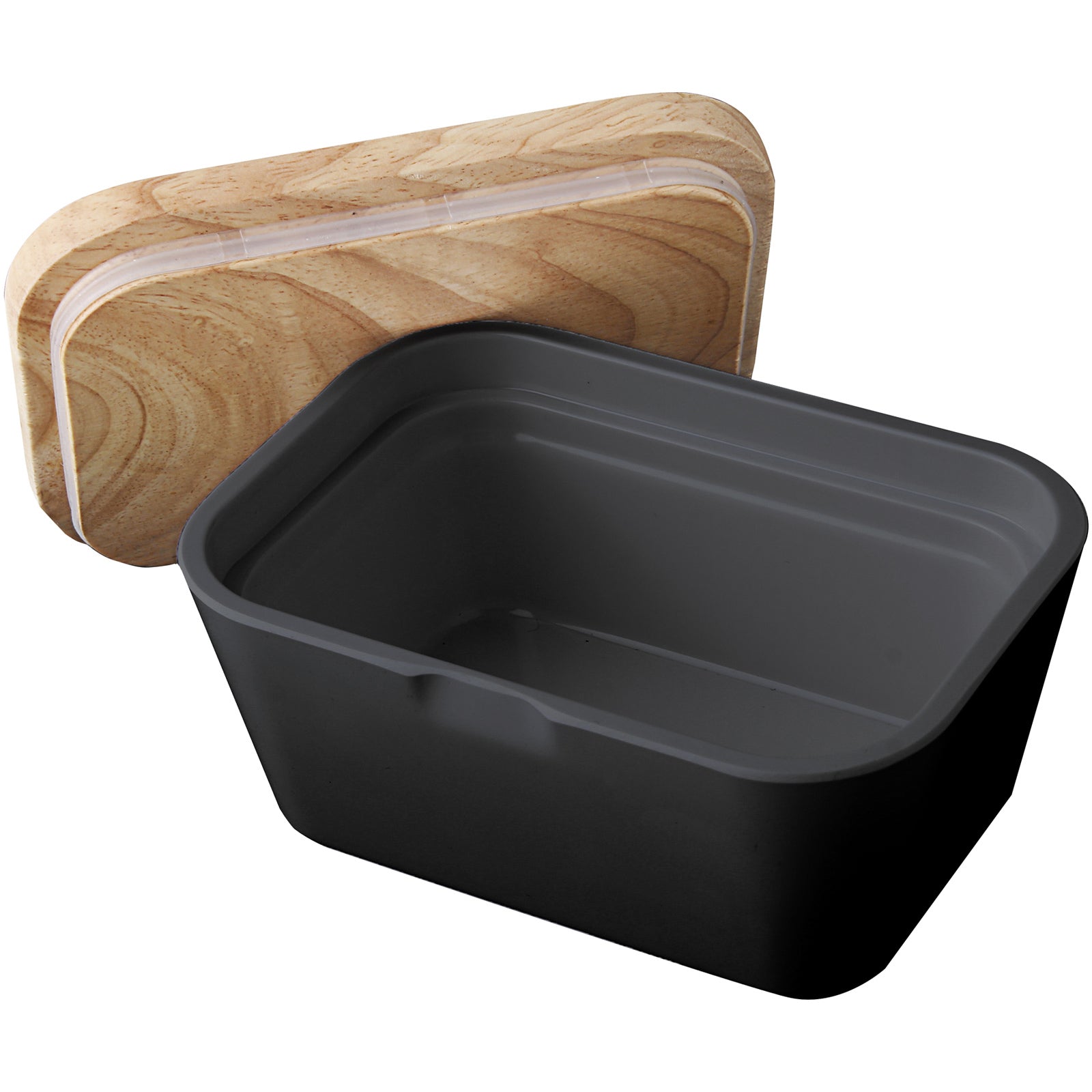 BRUNNER Melamine botervloot Botervloot Houten plank Deksel Hoekig