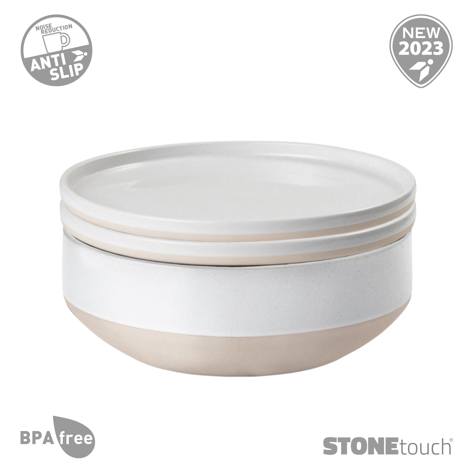 BRUNNER Geschirr Set Odette Camping Essgeschirr Reise Picknick Teller Melamin