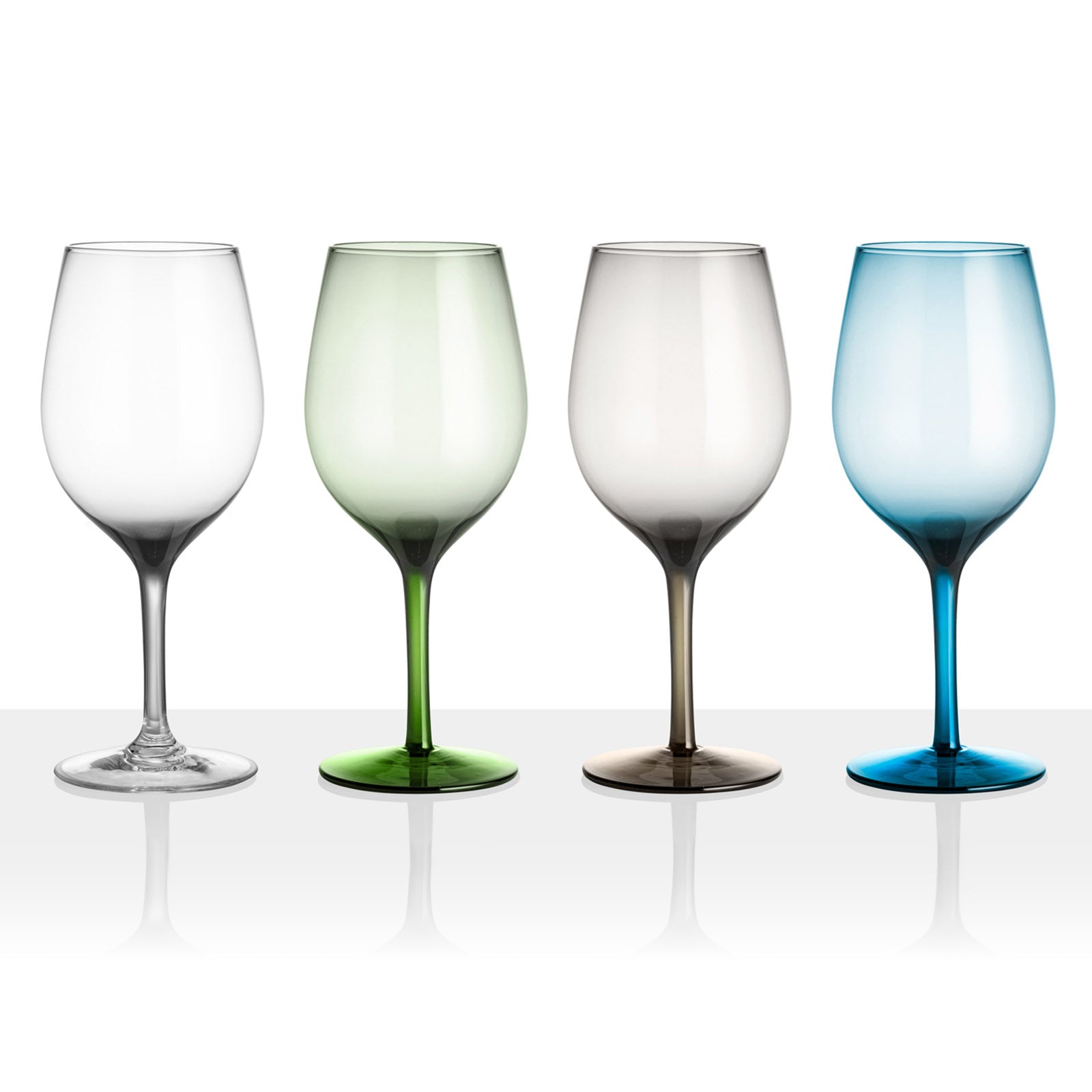 BRUNNER Camping Glass Set of 4 White Wine Glasses ONDA JAZZ Drinking Glass Break-Resistant 60cl