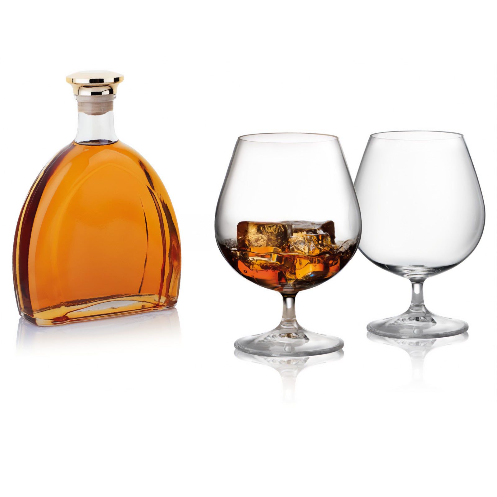 BRUNNER Cognac Glasses Set Tritan Camping Travel Schnapps Glass Break-Resistant 430 ml