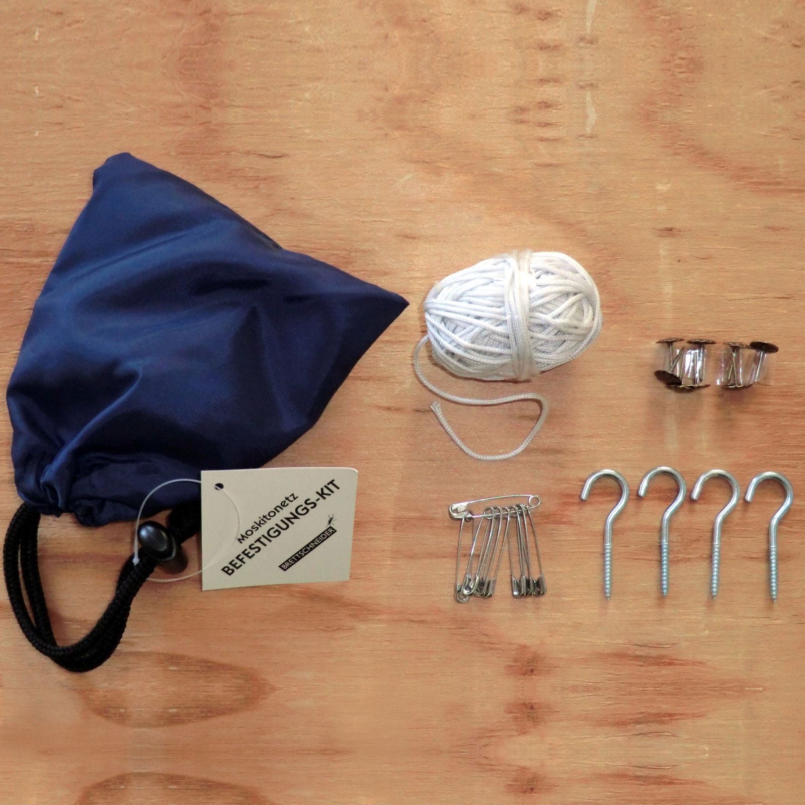 BRETTSCHNEIDER Moskitonetz Befestigungs-Set - Insekten Schutz Reise Mücken Netz
