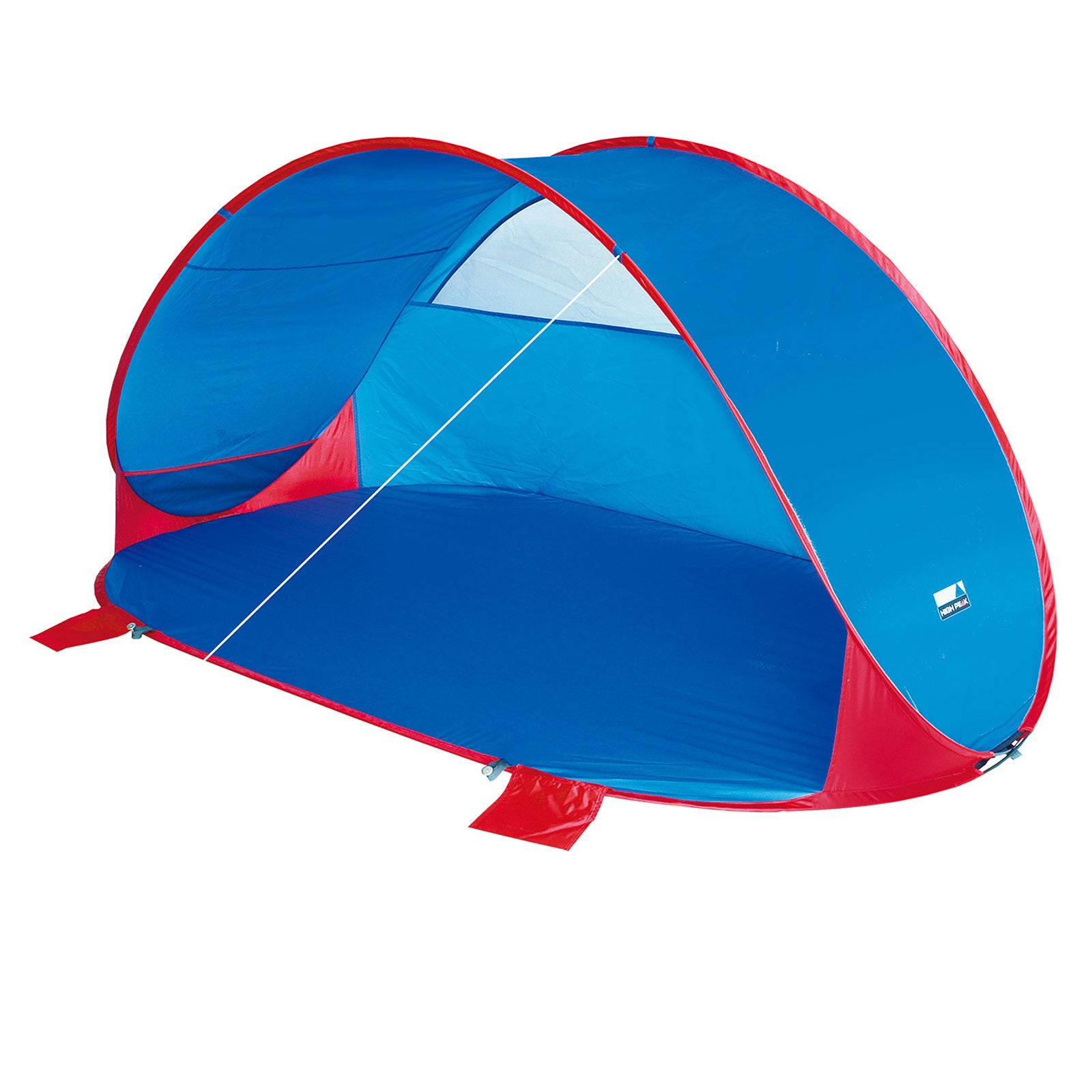 HIGH PEAK Beach Tent Lagoon - Pop-Up Beach Shelter Sun Protection UV40 Extra Large