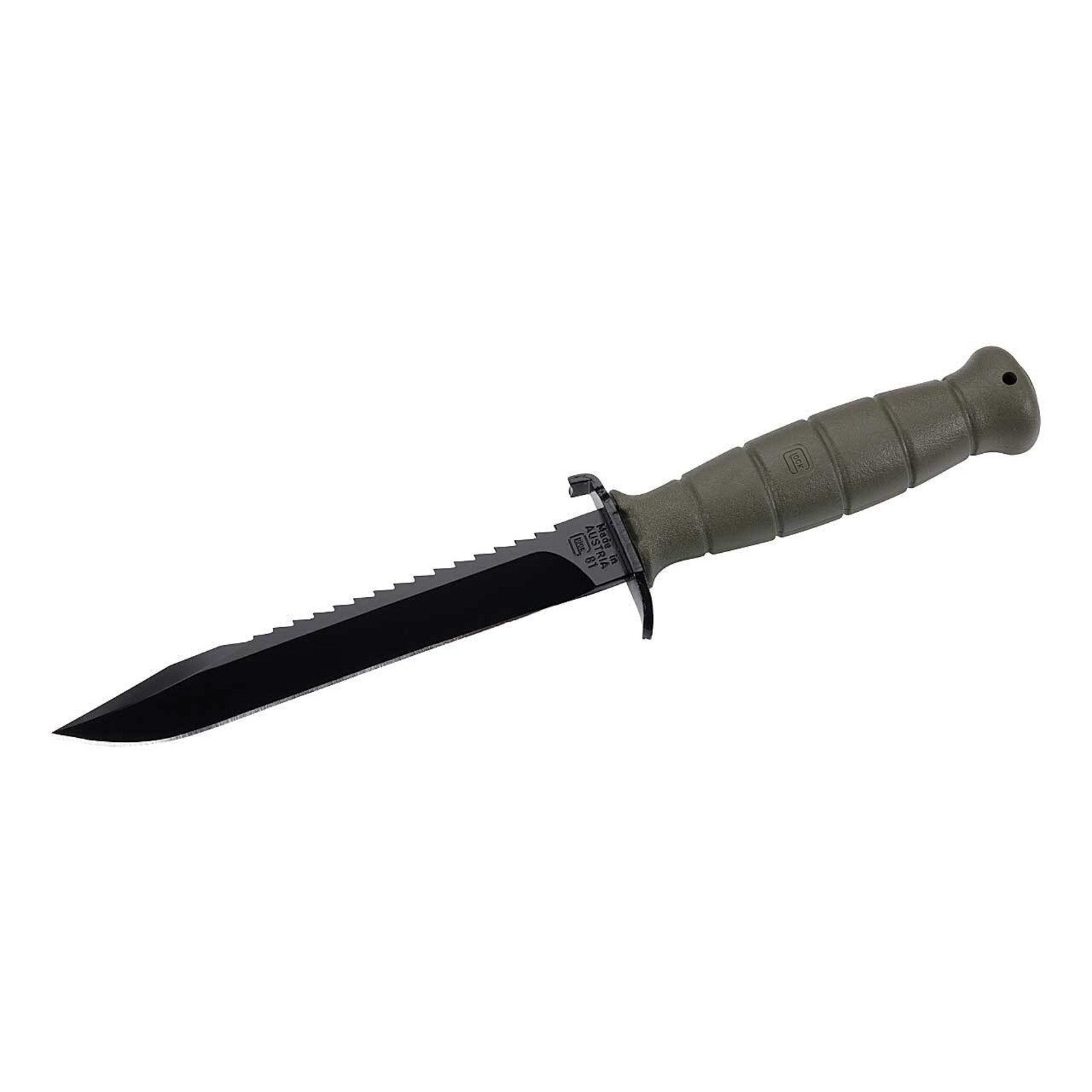 GLOCK FM81 Feldmesser Gürtelmesser Camping Outdoor Messer Angelmesser Federstahl Clip