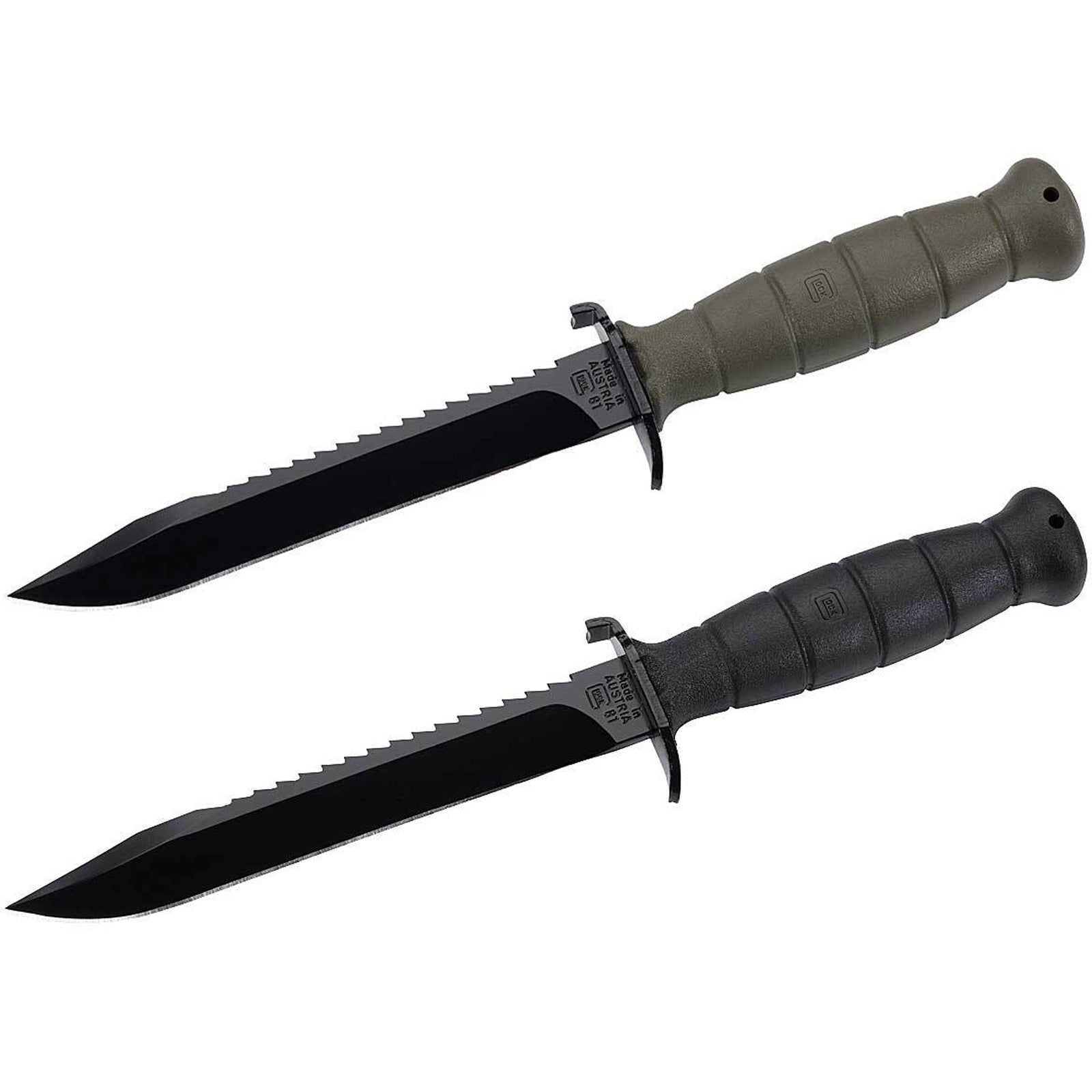 GLOCK FM81 Feldmesser Gürtelmesser Camping Outdoor Messer Angelmesser Federstahl Clip