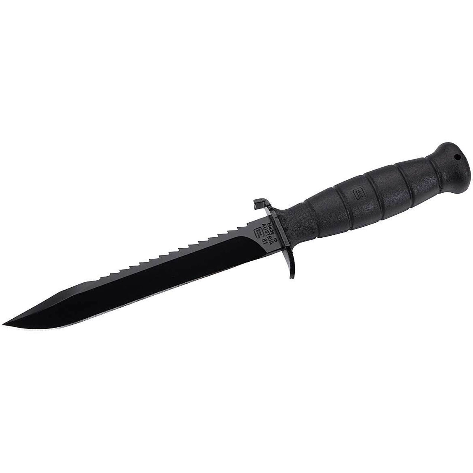 GLOCK FM81 Feldmesser Gürtelmesser Camping Outdoor Messer Angelmesser Federstahl Clip