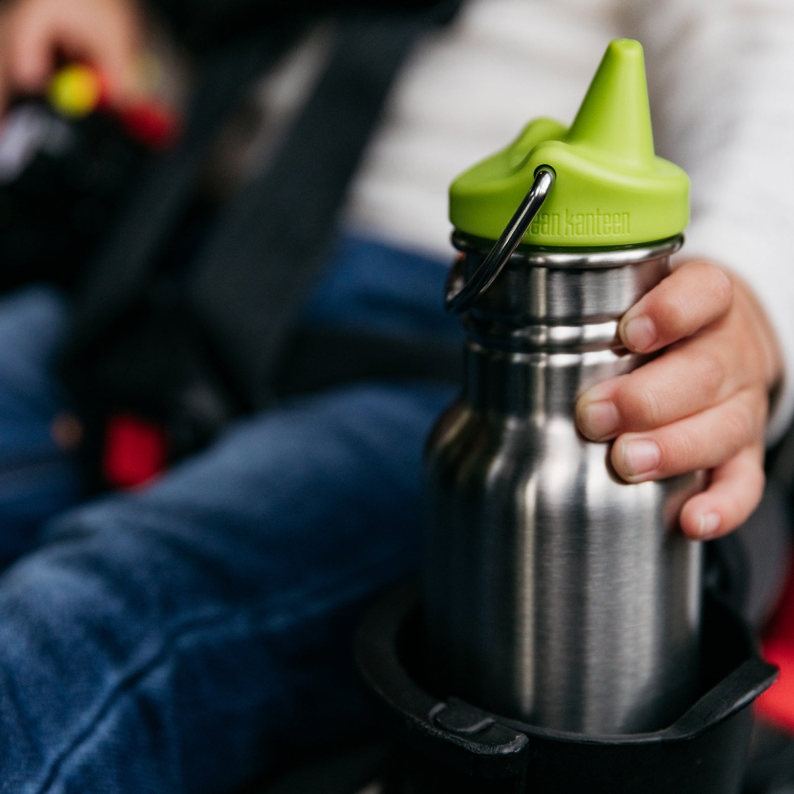 Bouteille à large goulot KLEAN KANTEEN Kid Classic avec bouchon anti-fuite 355 ml