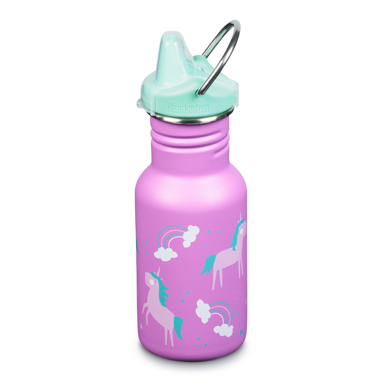 Bouteille à large goulot KLEAN KANTEEN Kid Classic avec bouchon anti-fuite 355 ml
