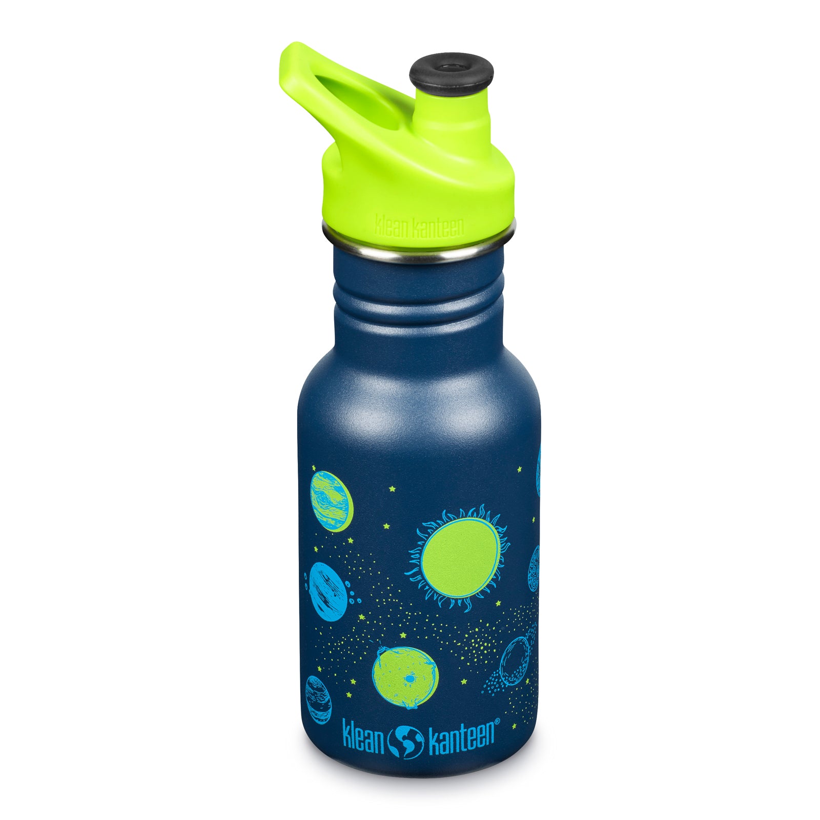 KLEAN KANTEEN Kids Drinking Bottle Kid Classic Sport Cap Wide Neck Bottle 355ml