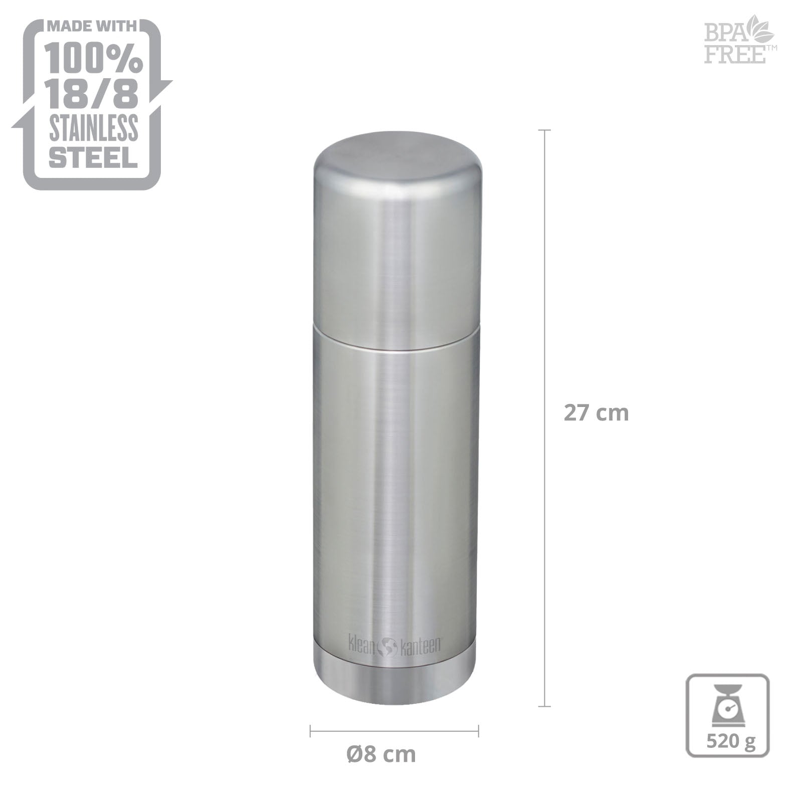 Pichet isotherme KLEAN KANTEEN 0,5 L Bouteille isotherme TKPro Bouteille isotherme Pichet isotherme