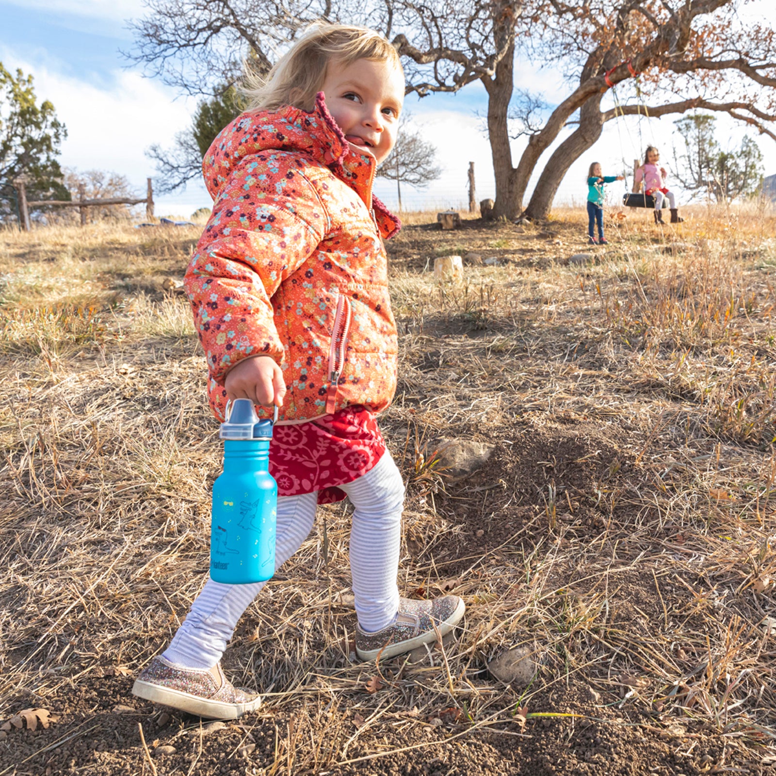 KLEAN KANTEEN Kinder Trinkflasche Kid Classic Sippy Cap Weithals Flasche 355ml