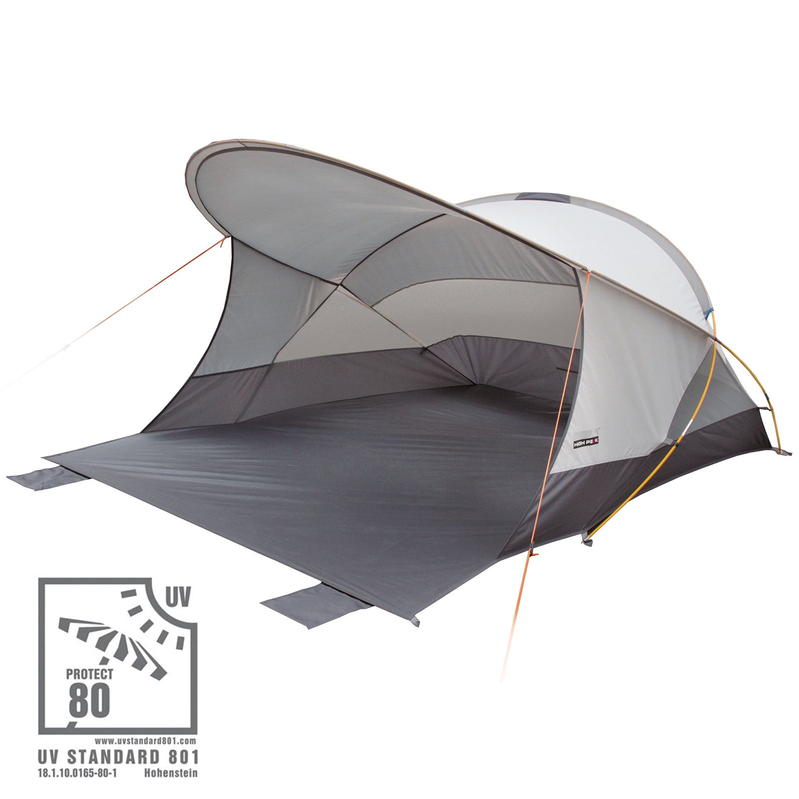 HIGH PEAK Strandmuschel Cordoba 80 Strand Zelt Sonnenschutz Groß Windschutz UV80