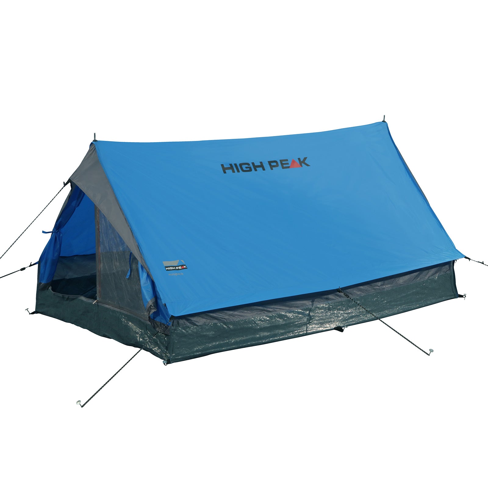 HIGH PEAK Trekkingzelt Minipack 1-2 Personen 1 Mann Camping Zelt Fahrrad 1,6 kg