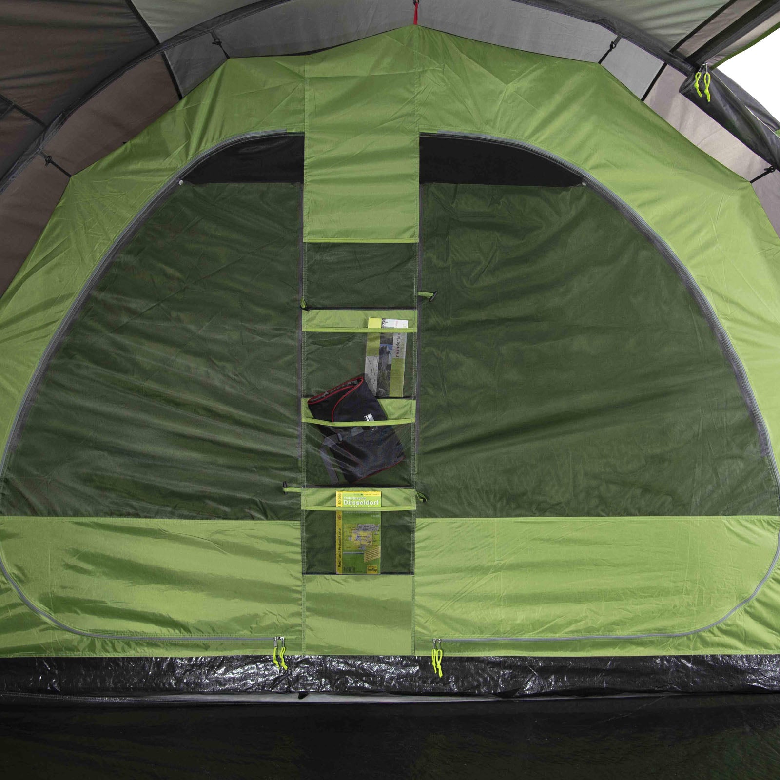 HIGH PEAK Tunnelzelt Ancona 4 Personen Camping Gruppen Zelt Familienzelt Vorraum