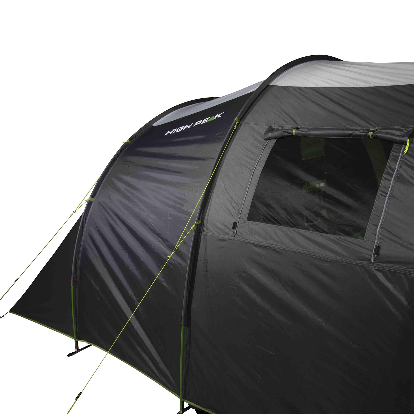 HIGH PEAK Tunnelzelt Ancona 5 Personen Camping Gruppen Zelt Familienzelt Vorraum