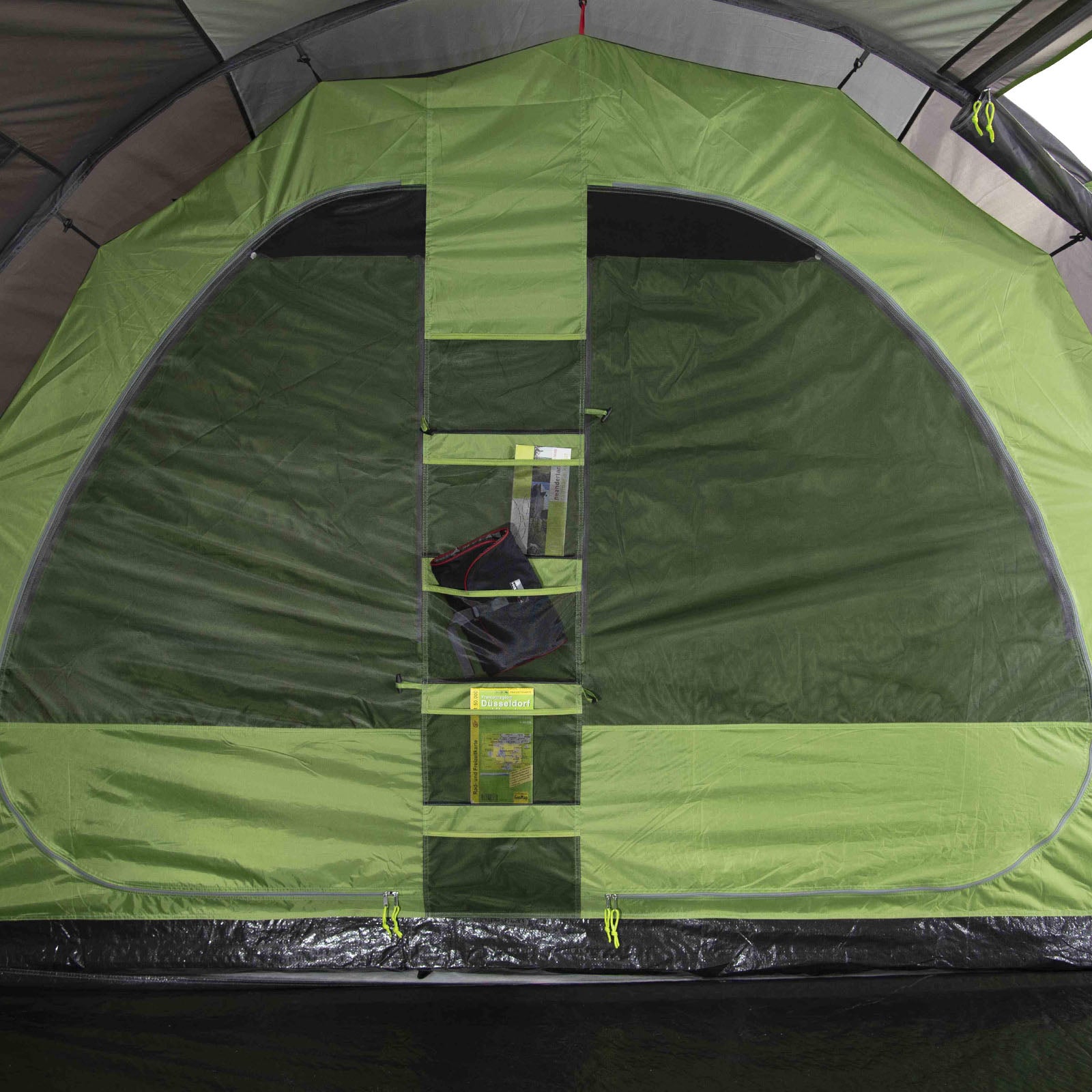 HIGH PEAK Tunnelzelt Ancona 5 Personen Camping Gruppen Zelt Familienzelt Vorraum