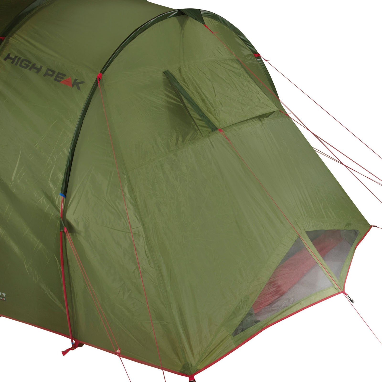 HIGH PEAK Tunnelzelt Goose LW 4 Personen Camping Gruppen Familien Zelt Vorraum