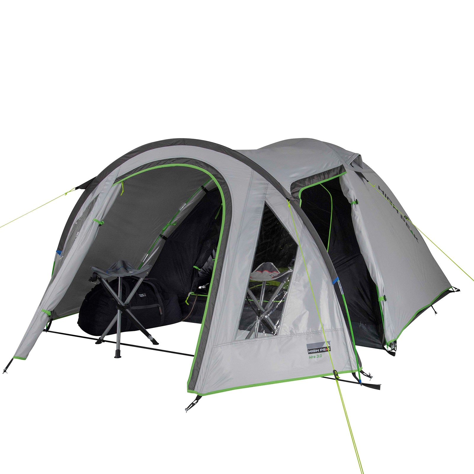 HIGH PEAK Dome Tent Kira 3 4 5 Persons Igloo Tent Camping Trekking Vestibule