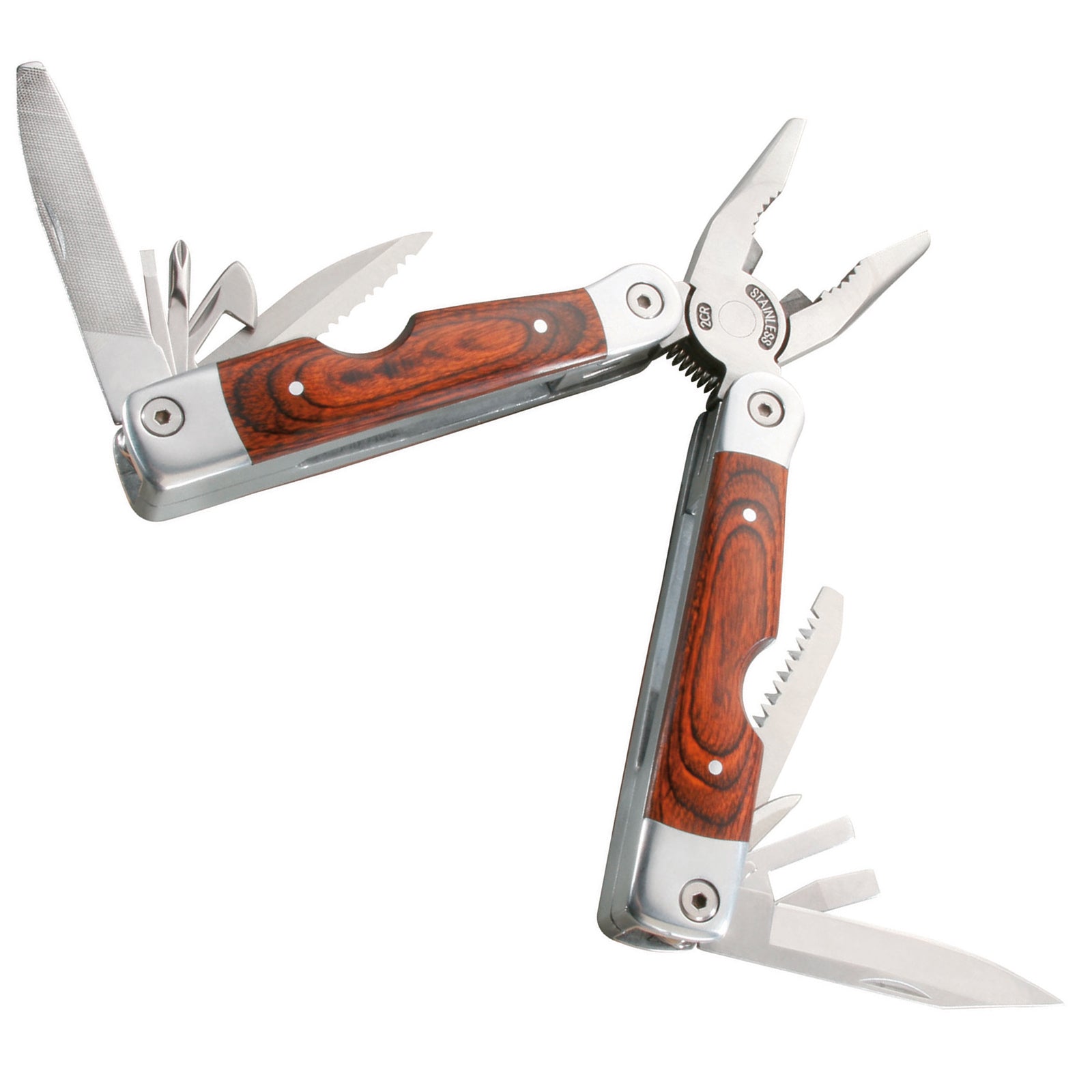 HERBERTZ Multitool Multifunctional Tool Pocket Knife Tool 11 Bits Case