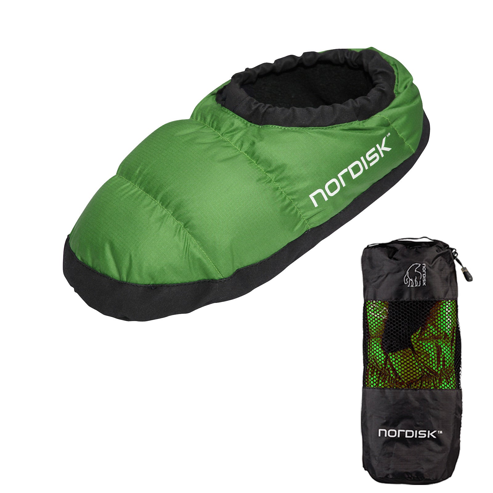 NORDISK Daunenschuhe -Daunen Pantoffeln Puschen Hausschuhe Hüttenschuh Bettschuh