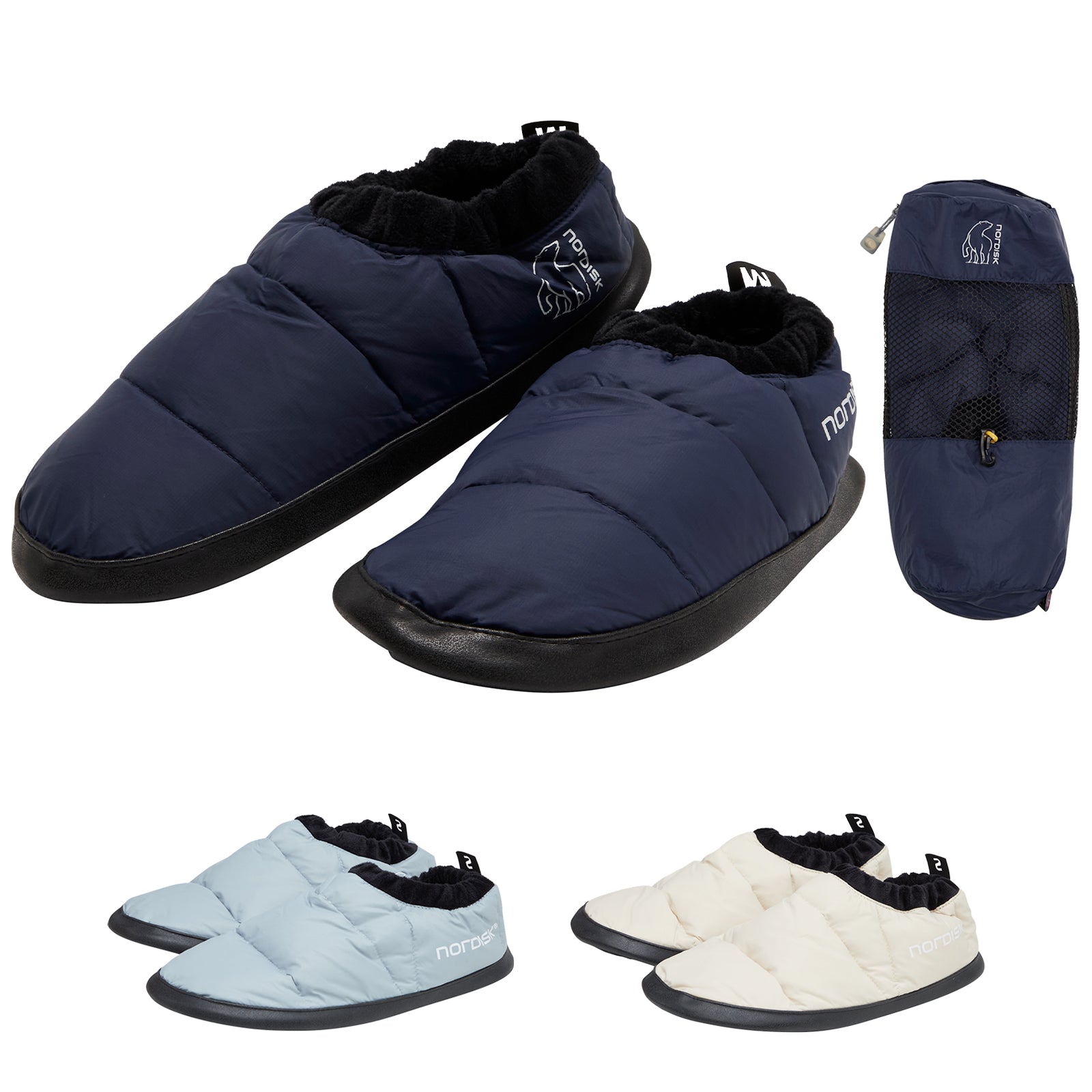 NORDISK Mos Down Shoe Luxus Daunenschuhe Daunen Hüttenschuhe Hausschuhe XS S M L