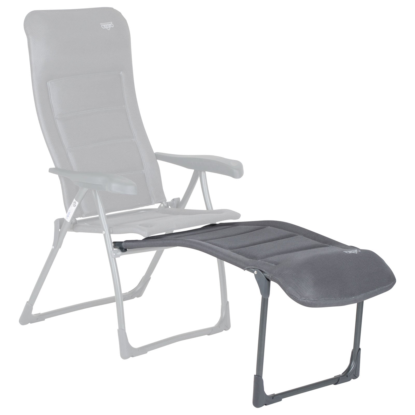 CRESPO Fußablage RP215 Air Deluxe Fußbank Camping Stuhl Klappstuhl Faltstuhl Alu