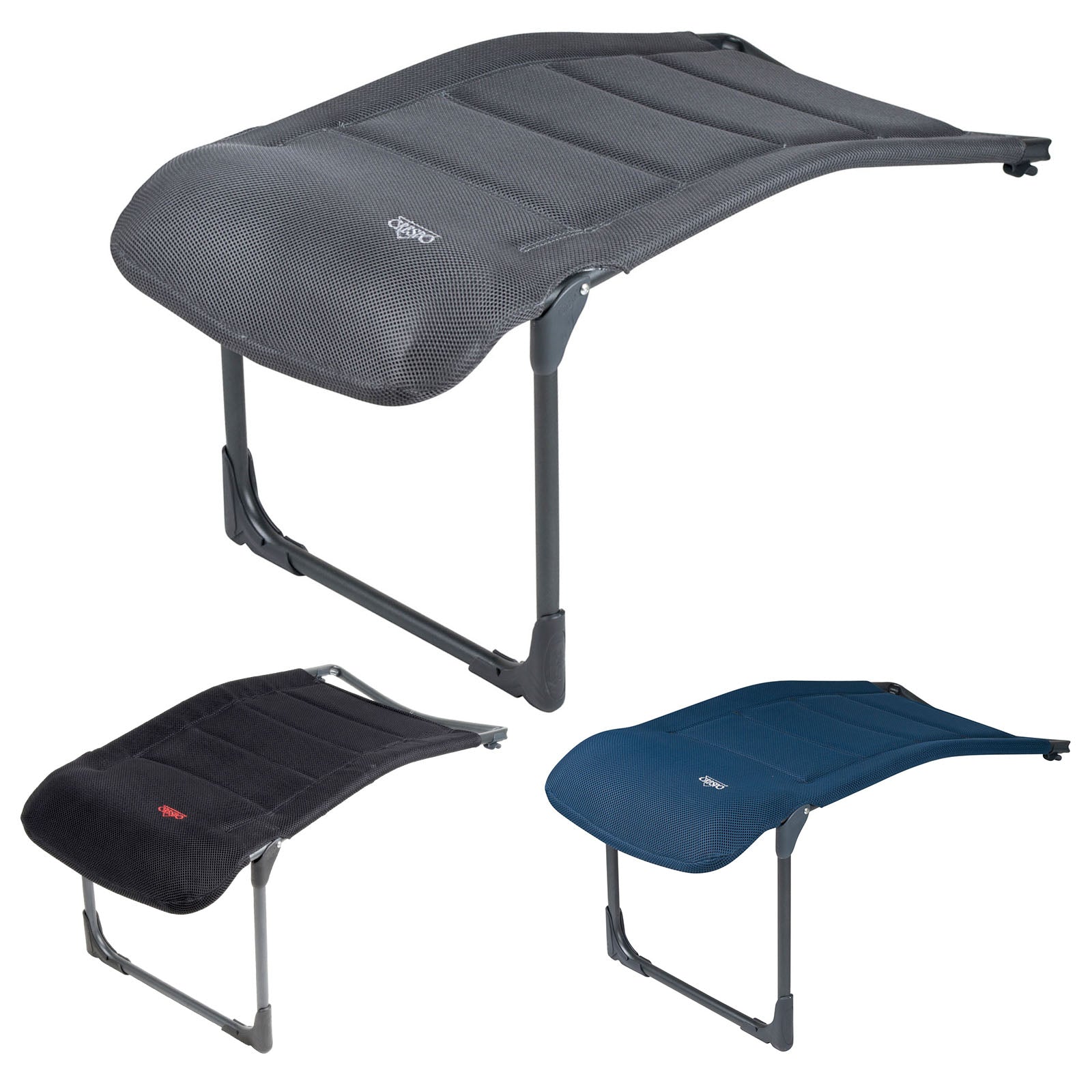 CRESPO Fußablage RP215 Air Deluxe Fußbank Camping Stuhl Klappstuhl Faltstuhl Alu