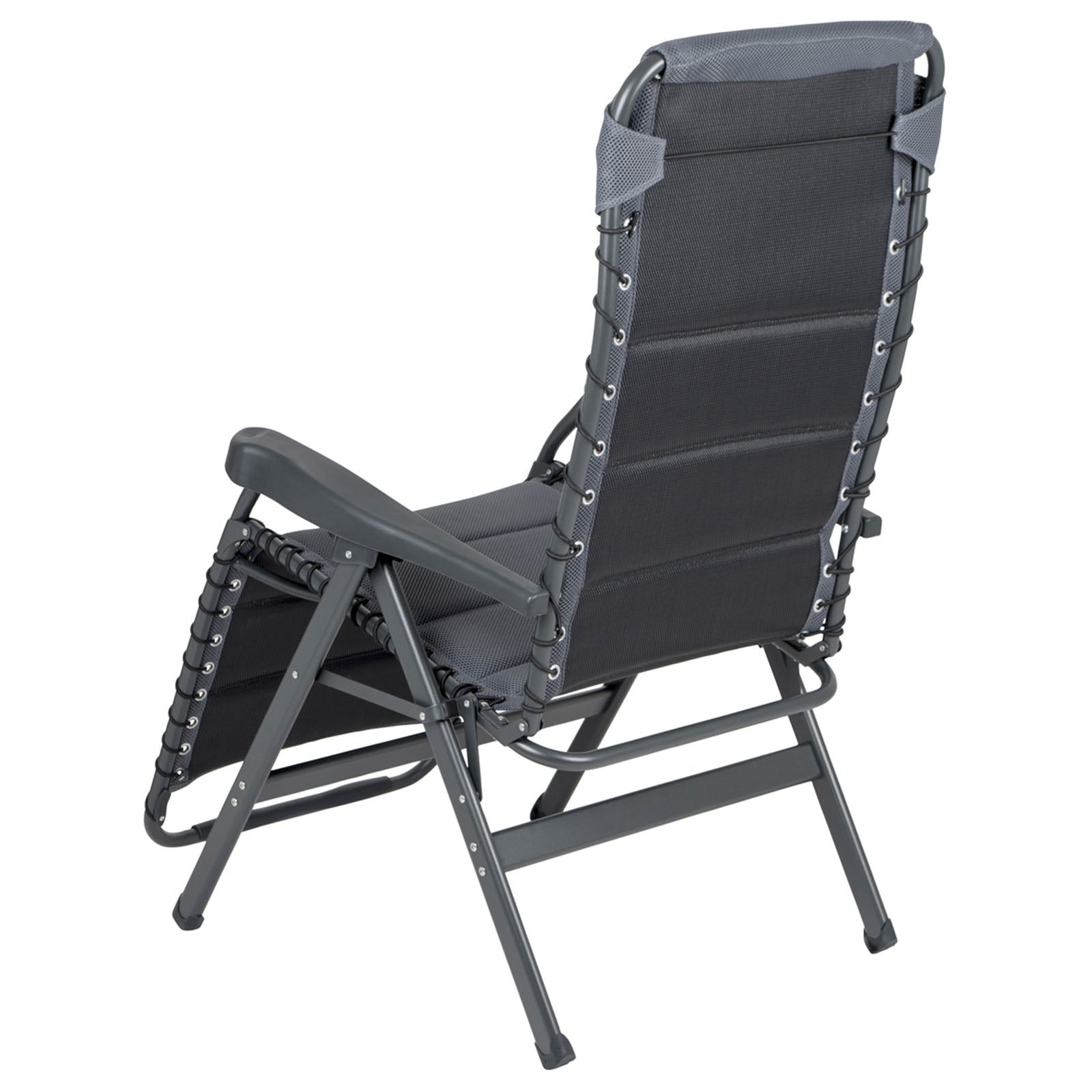 CRESPO Sun Lounger AP232 Air Deluxe Camping Garden Lounger Foldable Aluminium