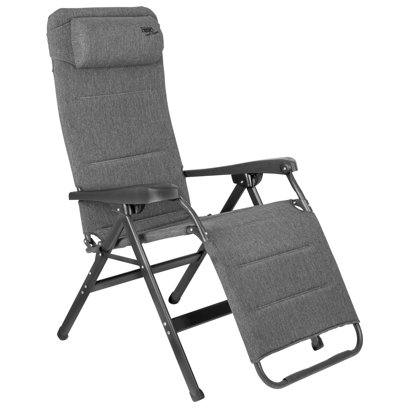 Chaise de camping CRESPO AP 234 Tex Supreme Chaise longue de jardin pliante en aluminium 130 kg