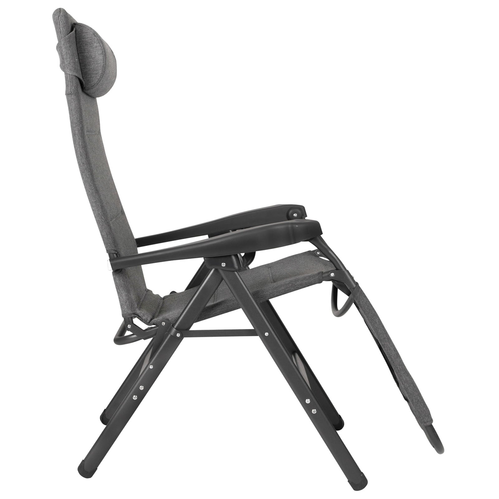 Chaise de camping CRESPO AP 234 Tex Supreme Chaise longue de jardin pliante en aluminium 130 kg
