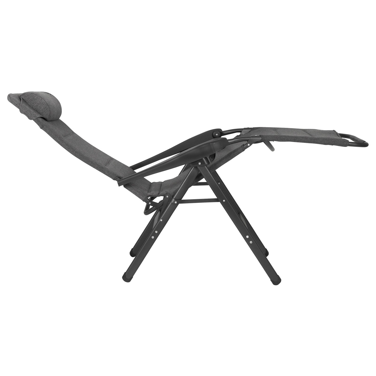 Chaise de camping CRESPO AP 234 Tex Supreme Chaise longue de jardin pliante en aluminium 130 kg