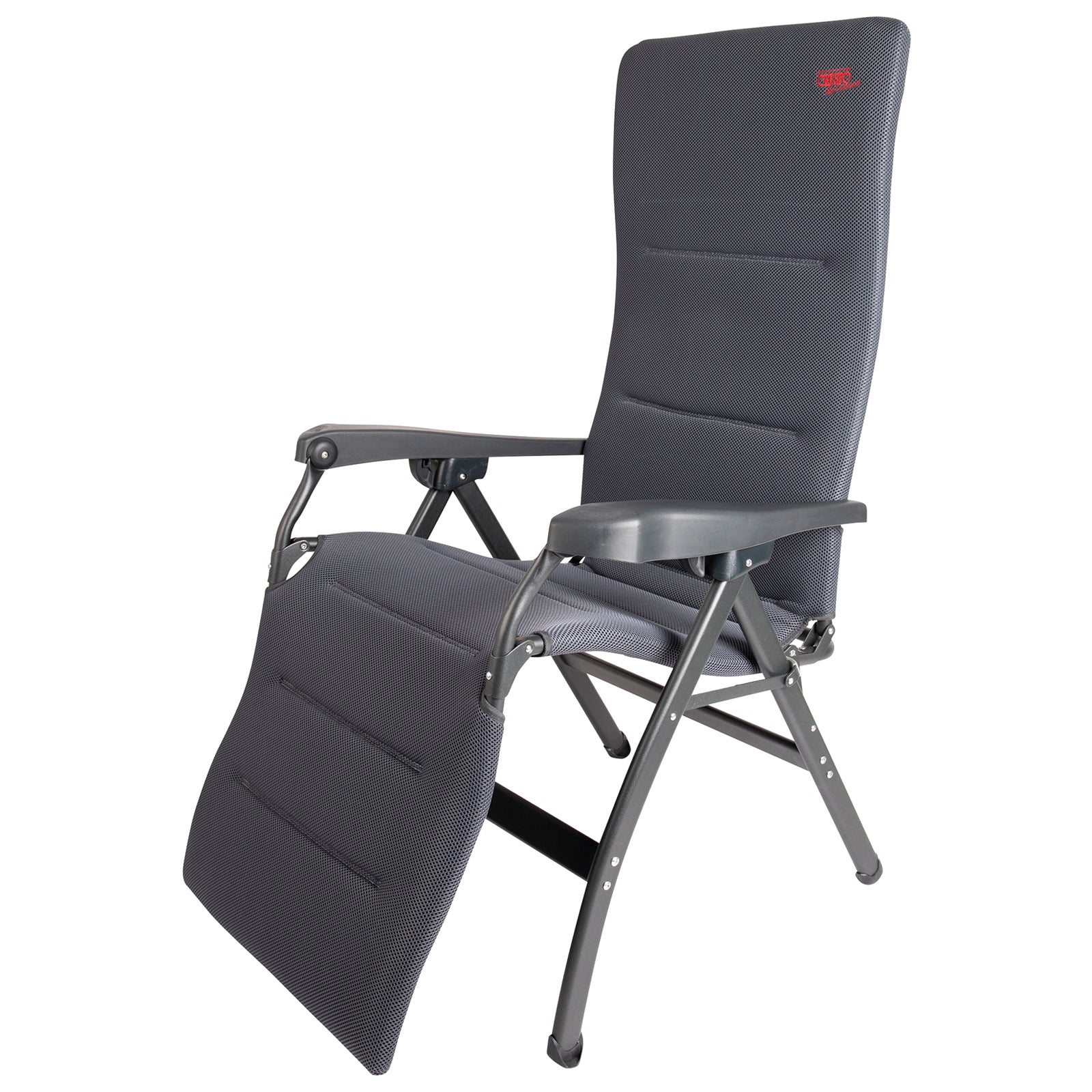 Chaise longue de jardin ergonomique CRESPO AP 242 Air Deluxe en aluminium, 130 kg