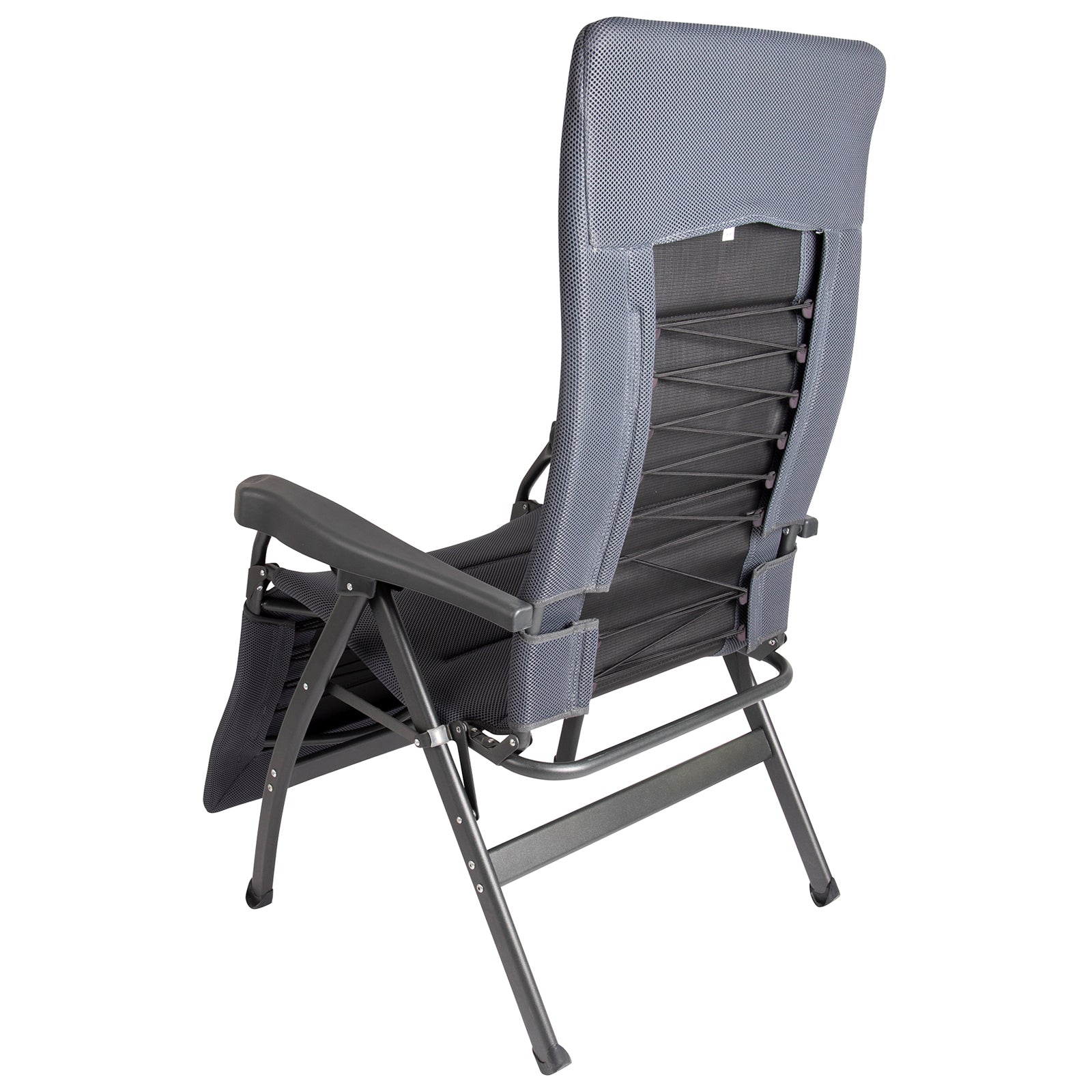 Chaise longue de jardin ergonomique CRESPO AP 242 Air Deluxe en aluminium, 130 kg