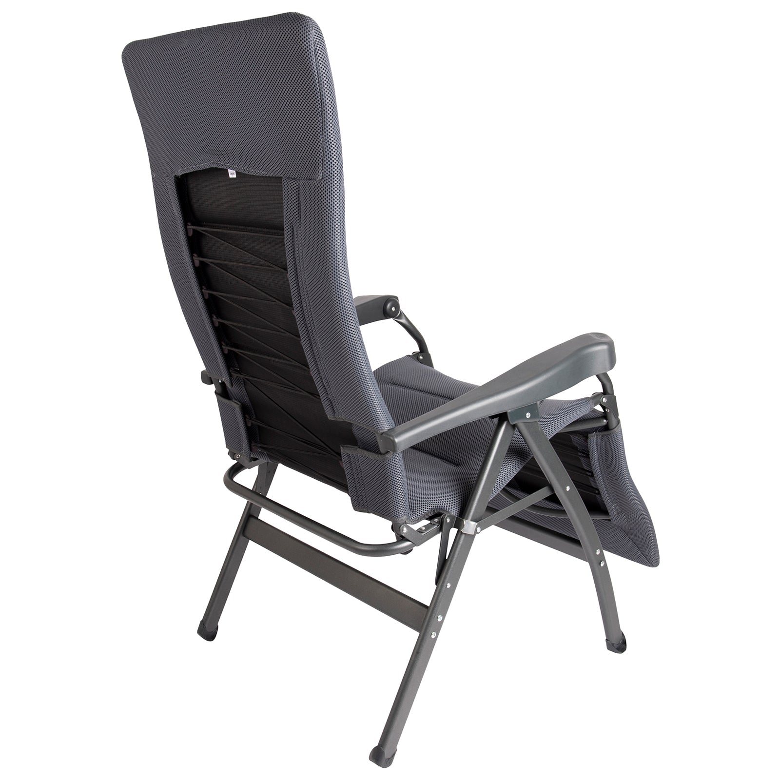 Chaise longue de jardin ergonomique CRESPO AP 242 Air Deluxe en aluminium, 130 kg