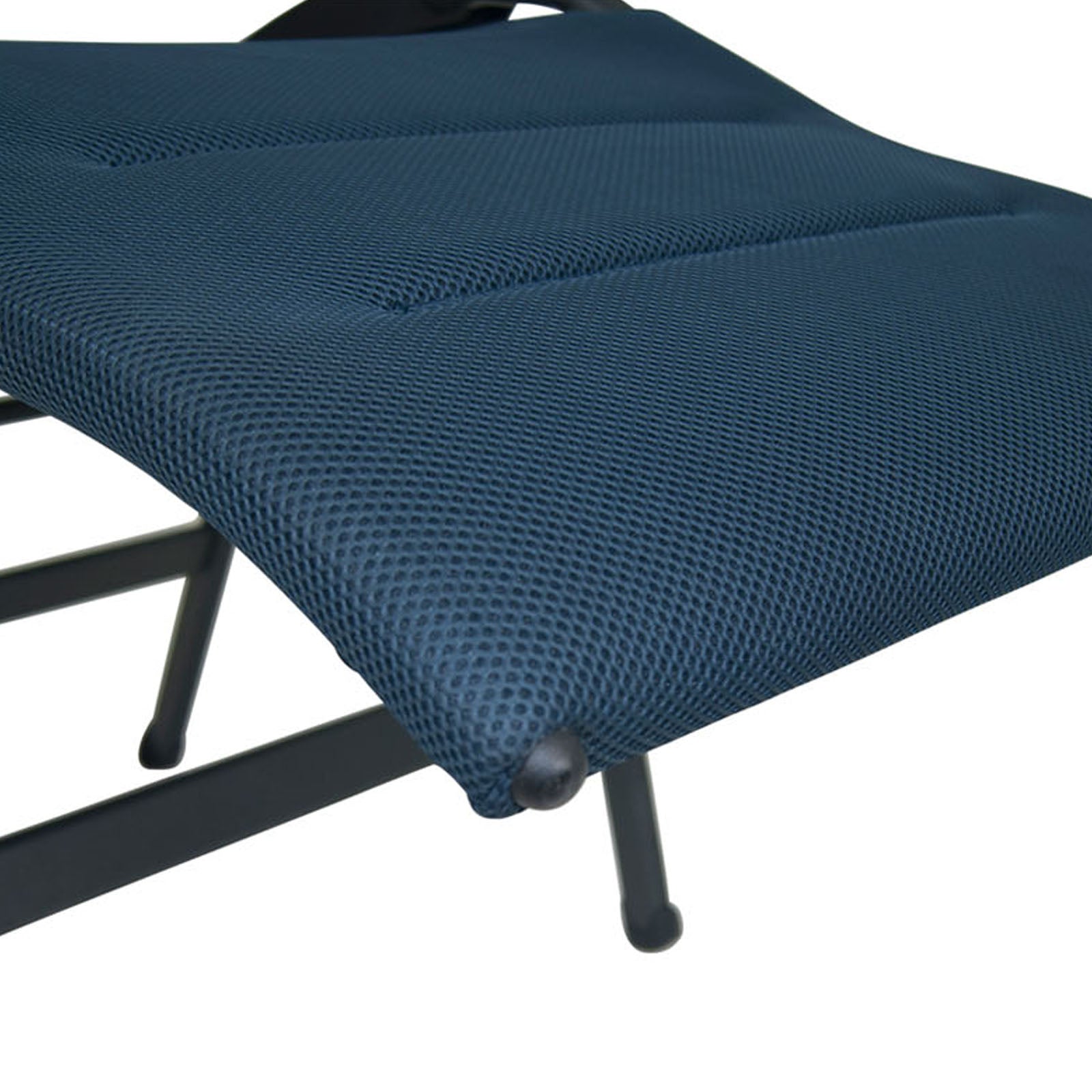 Chaise longue de jardin ergonomique CRESPO AP 242 Air Deluxe en aluminium, 130 kg