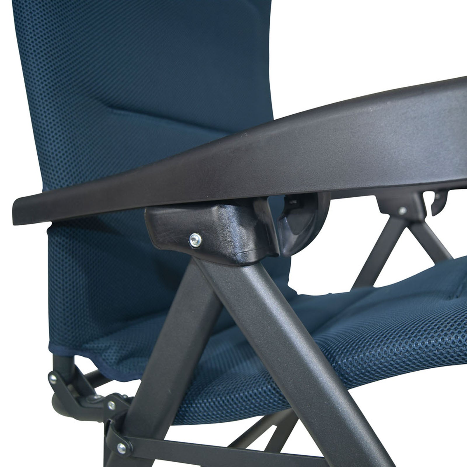 Chaise longue de jardin ergonomique CRESPO AP 242 Air Deluxe en aluminium, 130 kg