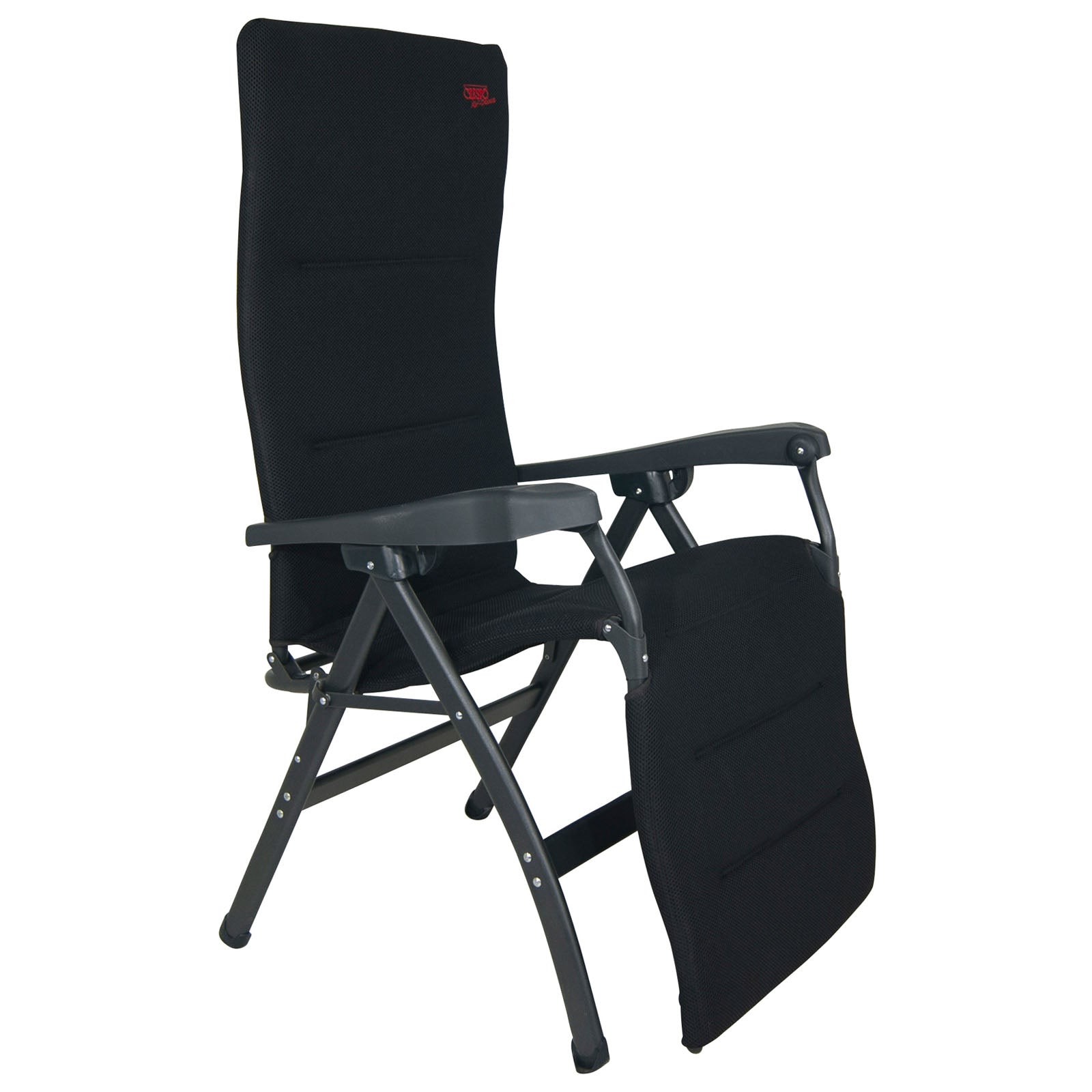 Chaise longue de jardin ergonomique CRESPO AP 242 Air Deluxe en aluminium, 130 kg