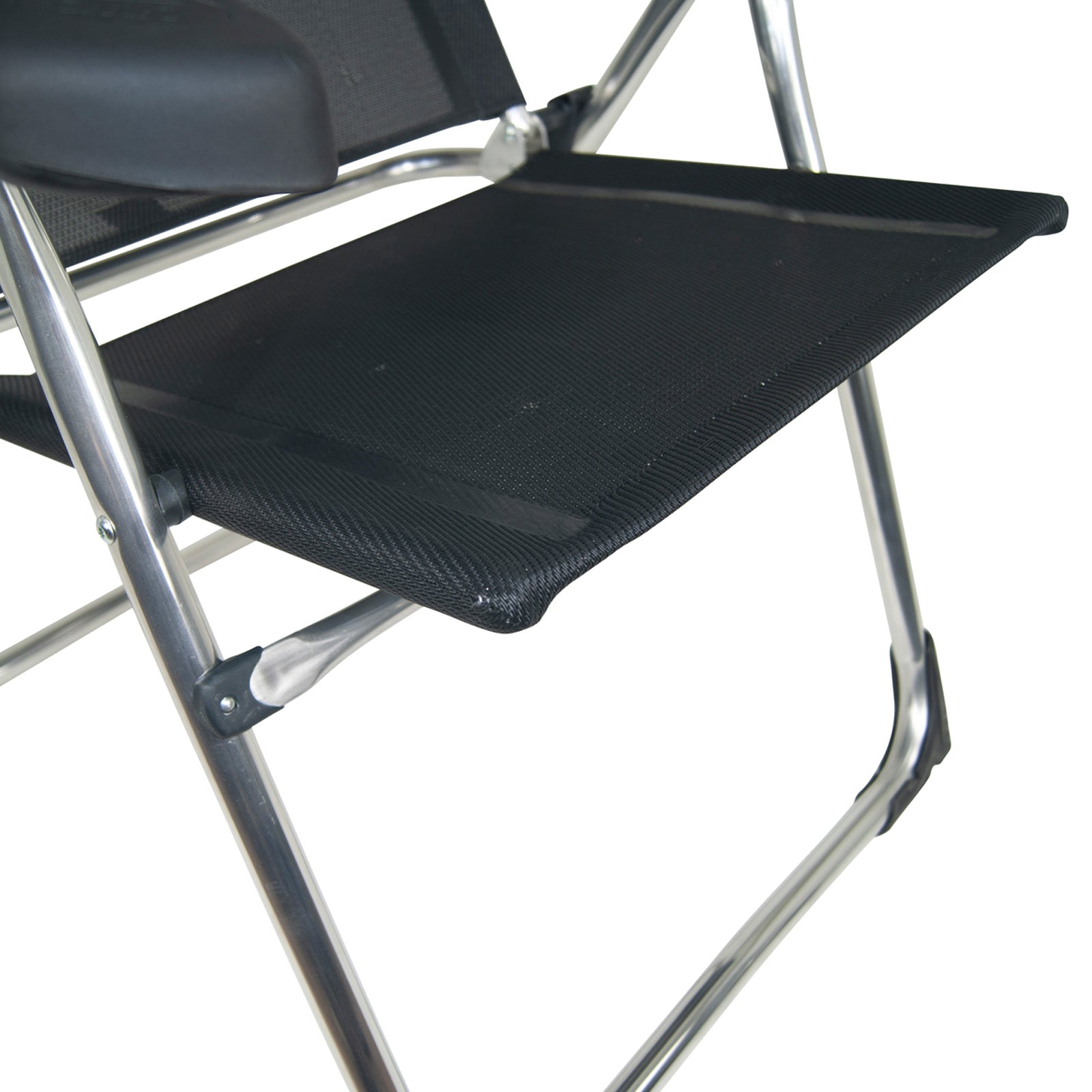 Chaise de jardin CRESPO AL 215 Chaise pliante compacte de camping Fauteuil de jardin pliable en aluminium