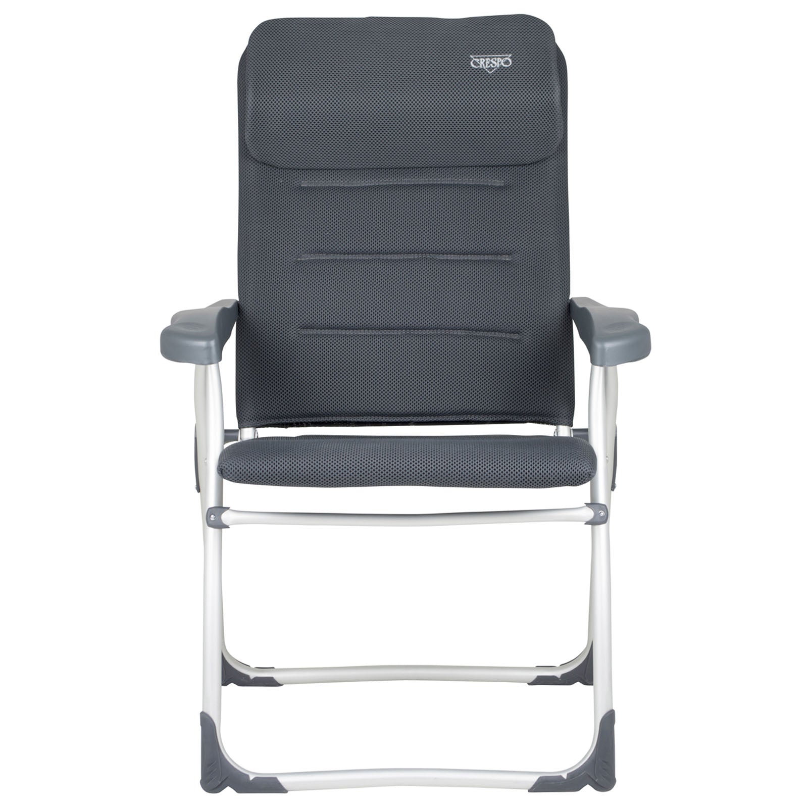 Chaise de camping CRESPO AA 215 Air Elite Chaise longue de jardin compacte Chaise pliante Alu