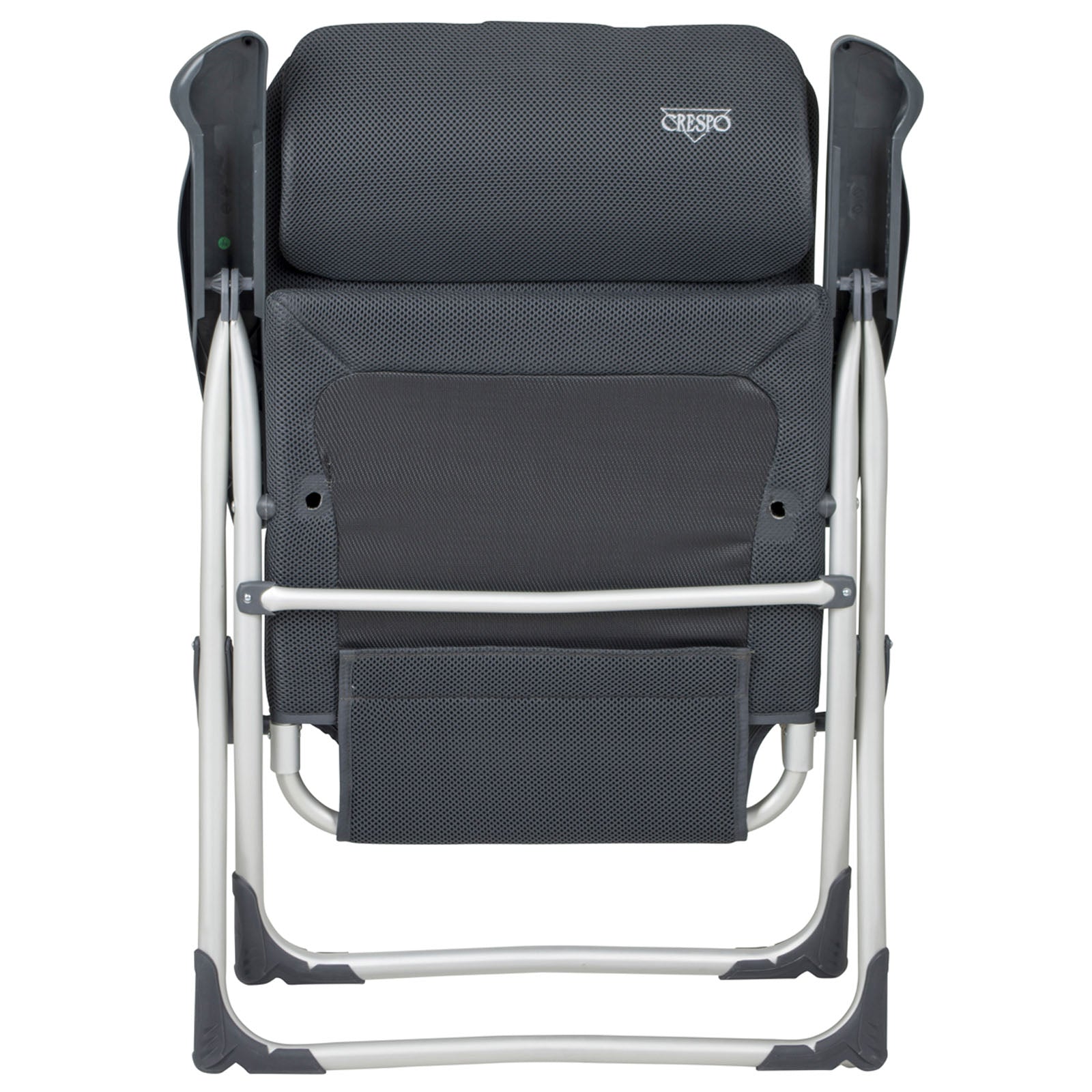 Chaise de camping CRESPO AA 215 Air Elite Chaise longue de jardin compacte Chaise pliante Alu