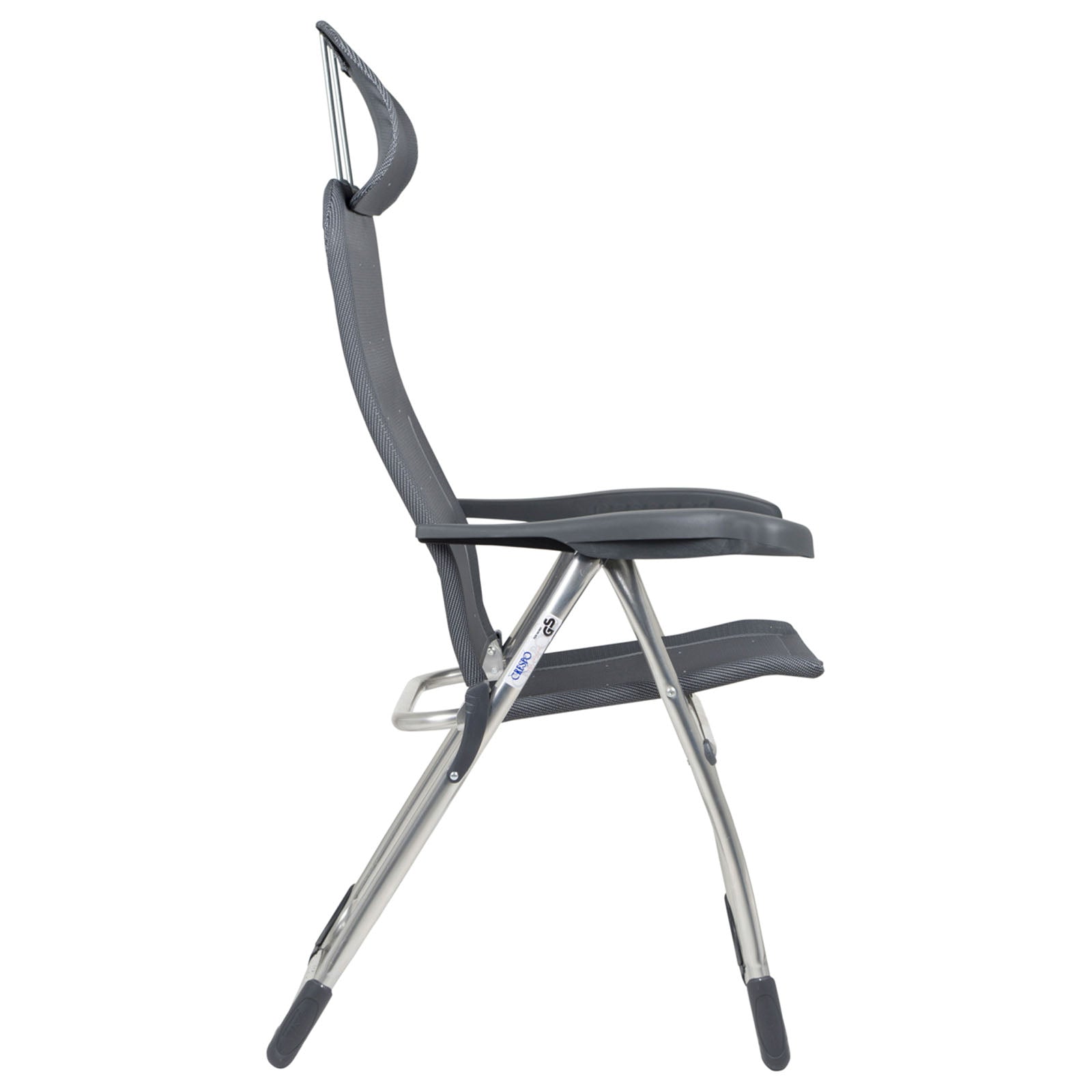 Chaise de jardin CRESPO AL 215 Chaise pliante compacte de camping Fauteuil de jardin pliable en aluminium