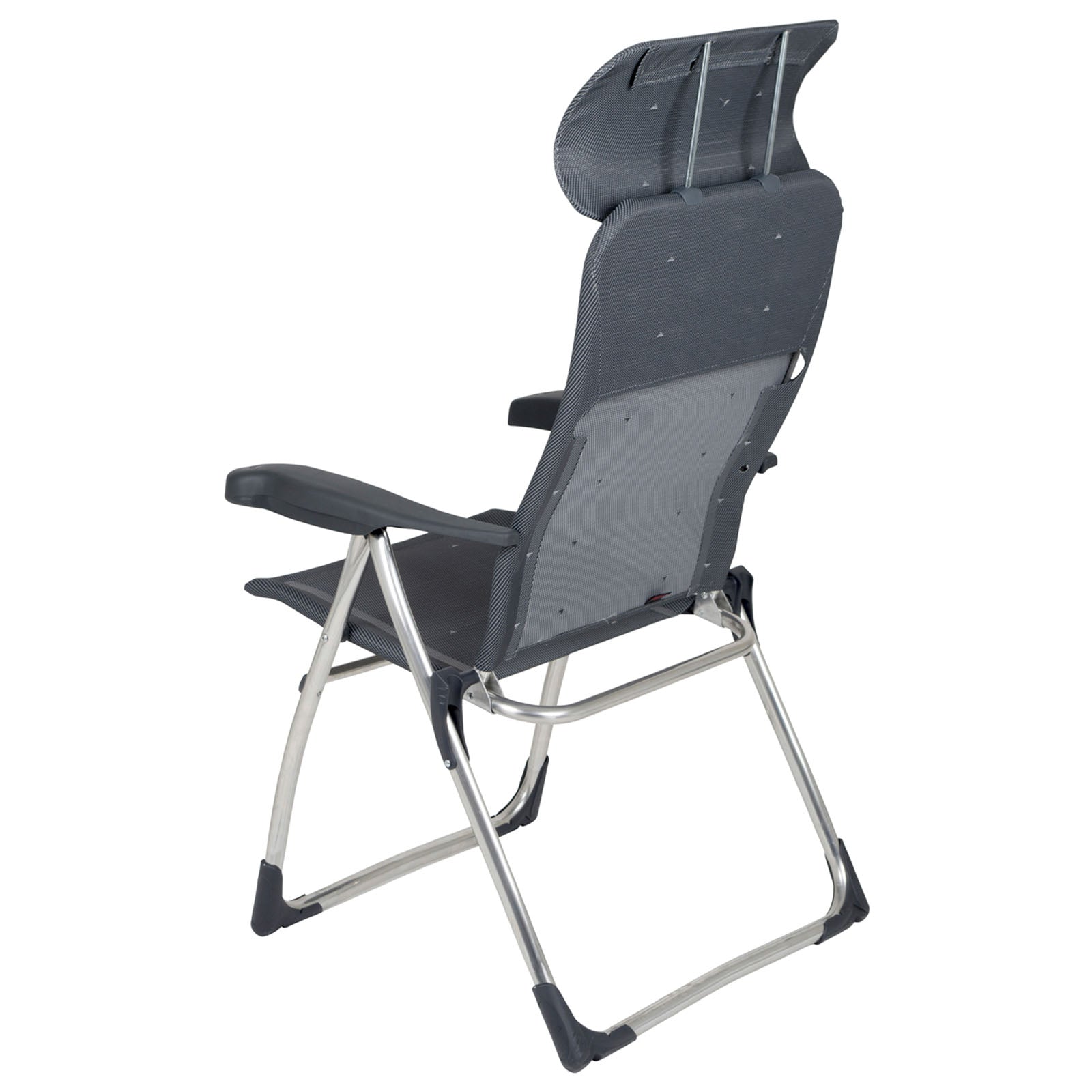 Chaise de jardin CRESPO AL 215 Chaise pliante compacte de camping Fauteuil de jardin pliable en aluminium