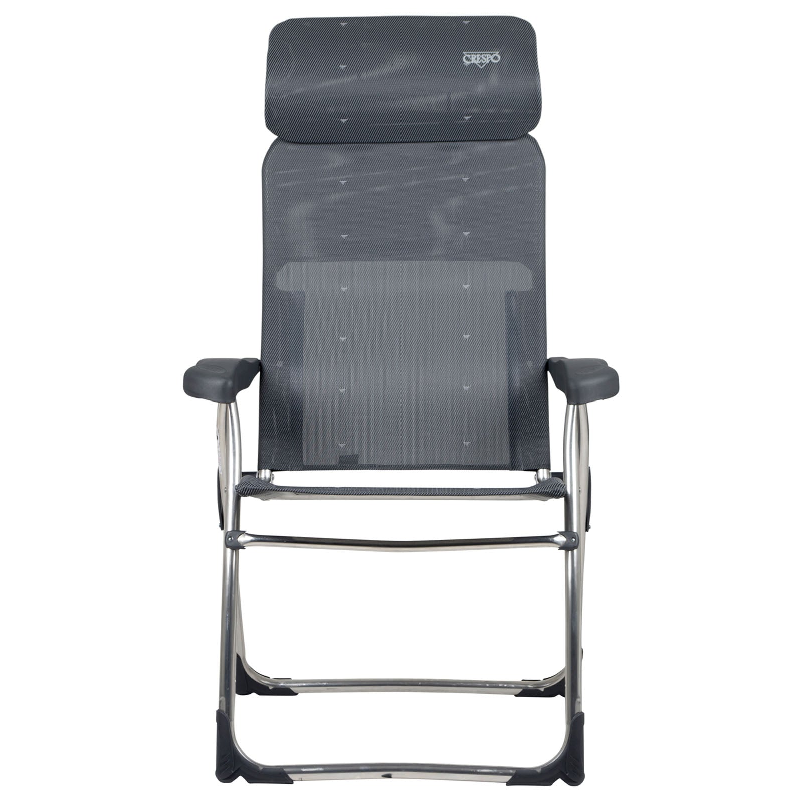 Chaise de jardin CRESPO AL 215 Chaise pliante compacte de camping Fauteuil de jardin pliable en aluminium