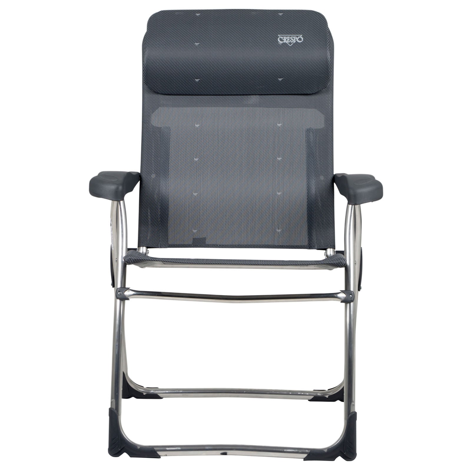 Chaise de jardin CRESPO AL 215 Chaise pliante compacte de camping Fauteuil de jardin pliable en aluminium
