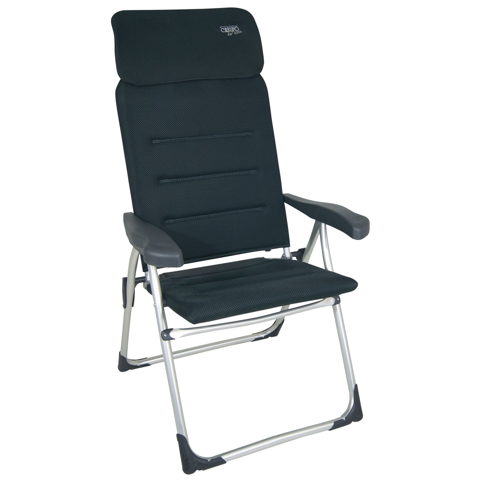 Chaise de camping CRESPO AA 213 Air Elite Chaise longue de jardin compacte Chaise pliante Alu