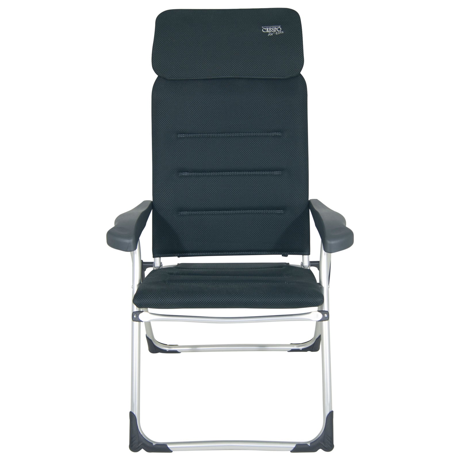 Chaise de camping CRESPO AA 213 Air Elite Chaise longue de jardin compacte Chaise pliante Alu